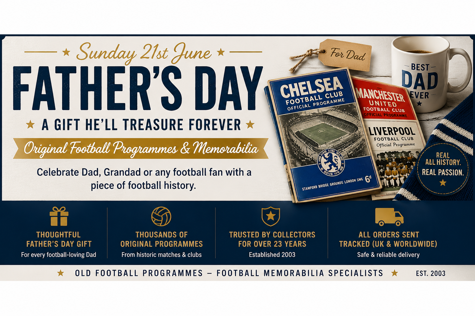 Father's Day Football Programmes