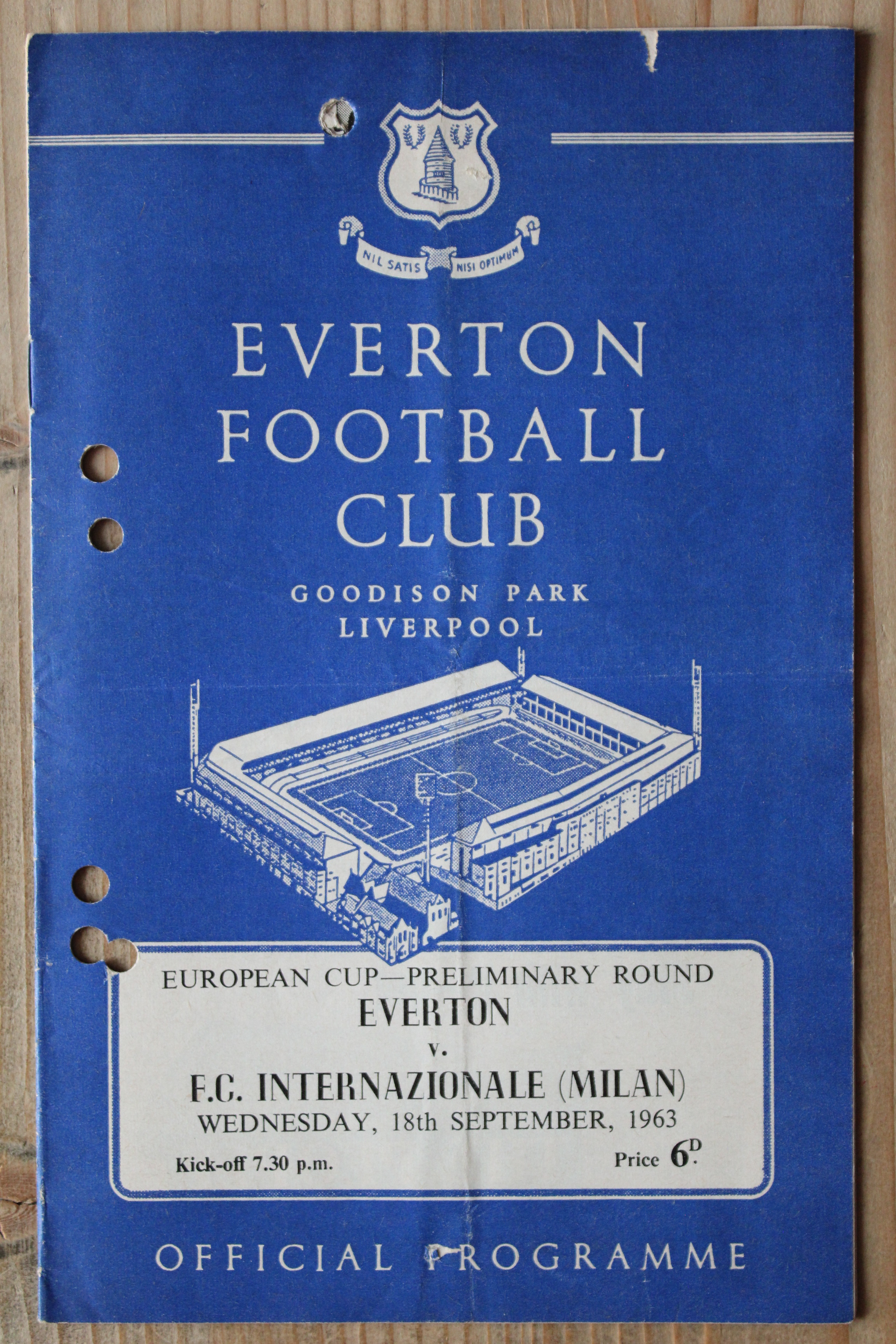 Everton FC v Internazionale/Inter Milan