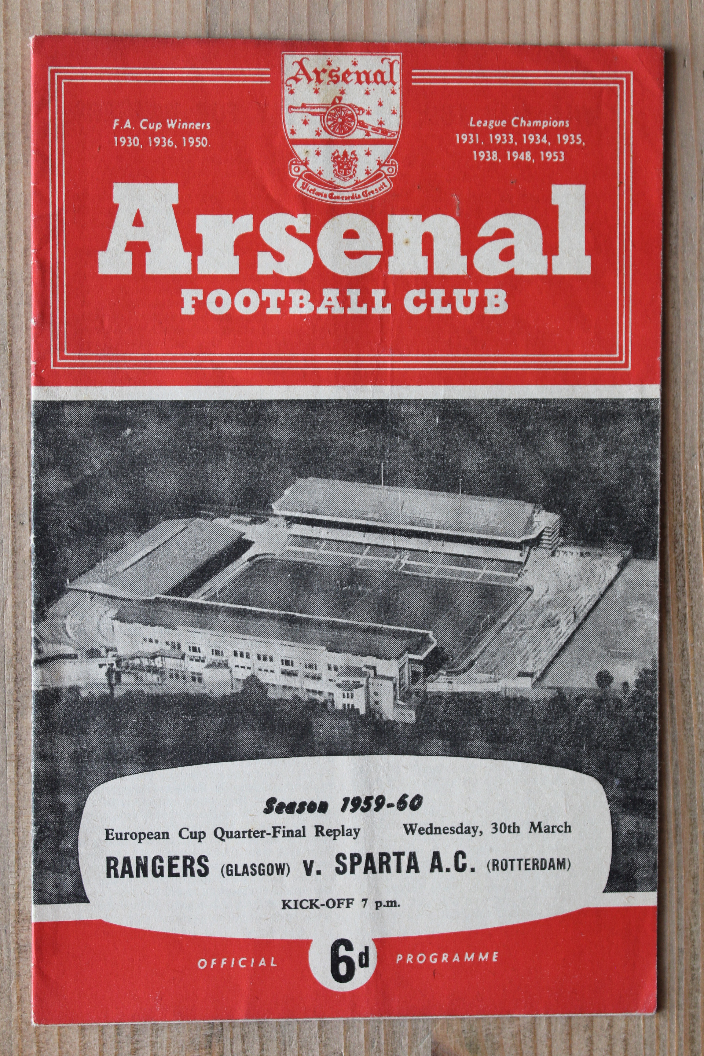 Rangers (Glasgow) FC v Sparta Rotterdam