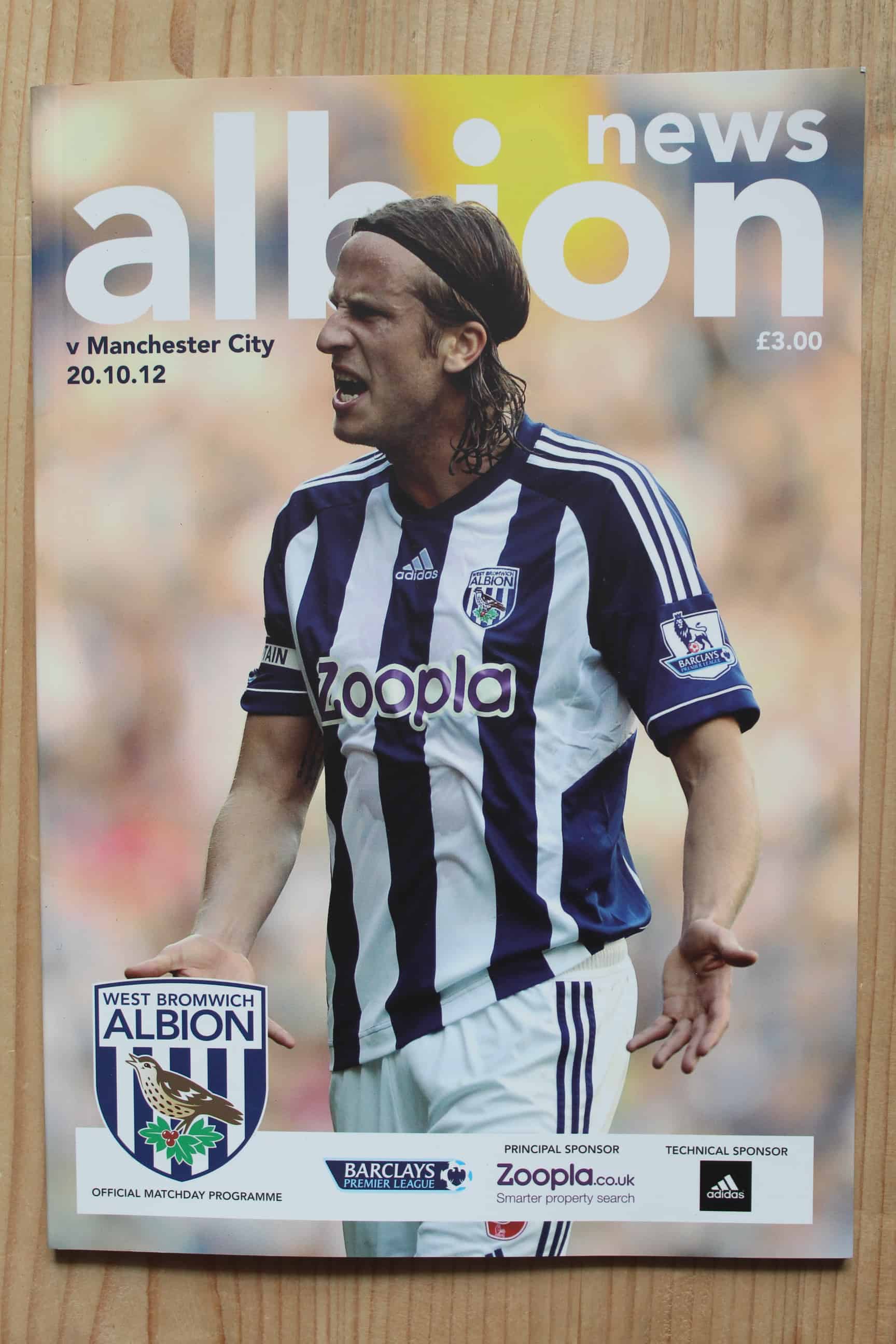 West Bromwich Albion FC  v Manchester City FC