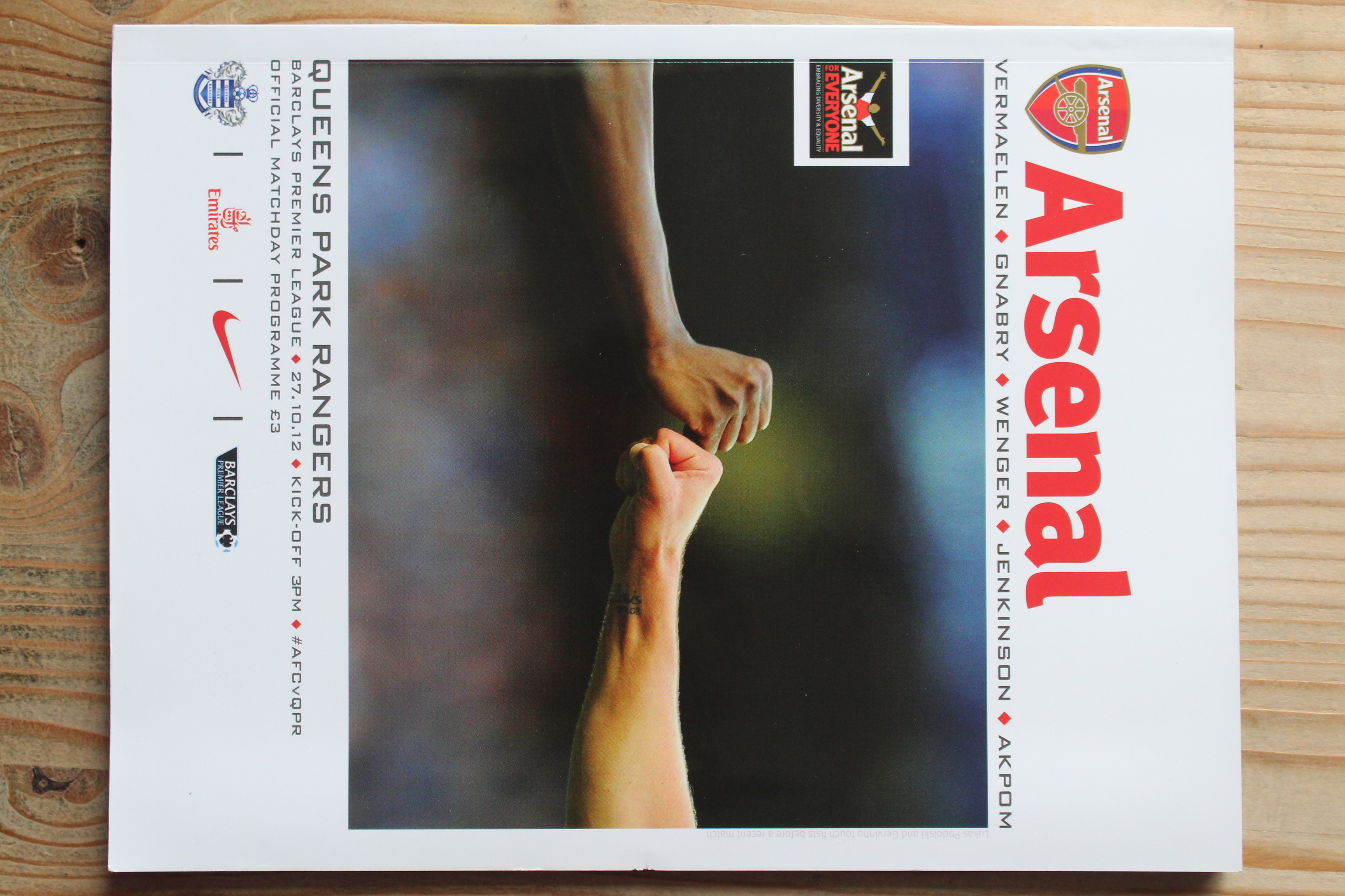 Arsenal FC v Queens Park Rangers FC