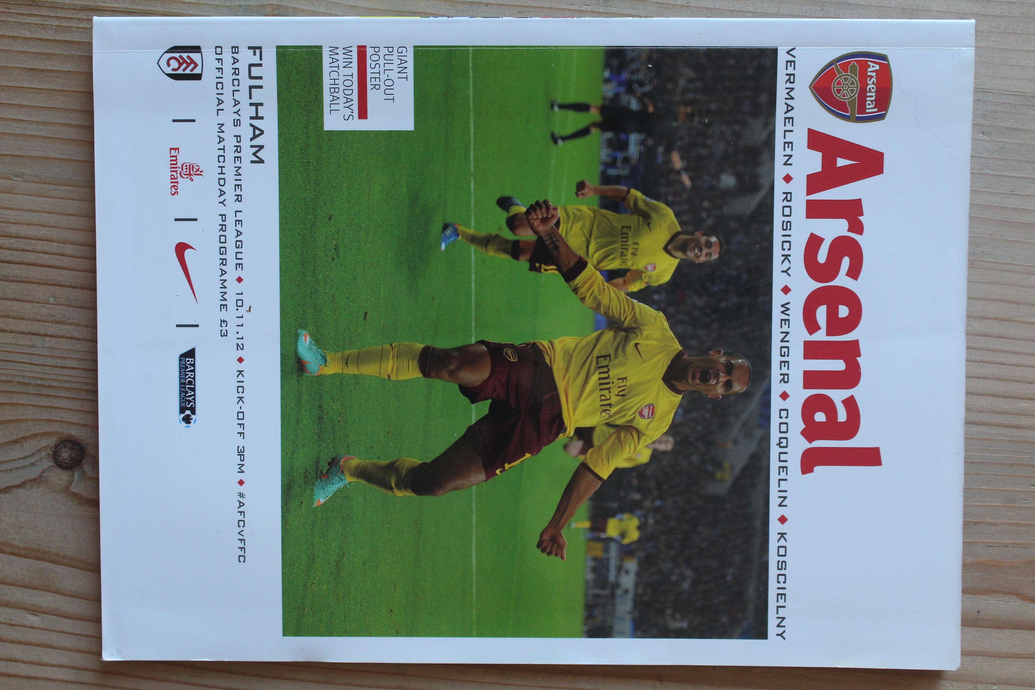 Arsenal FC v Fulham FC