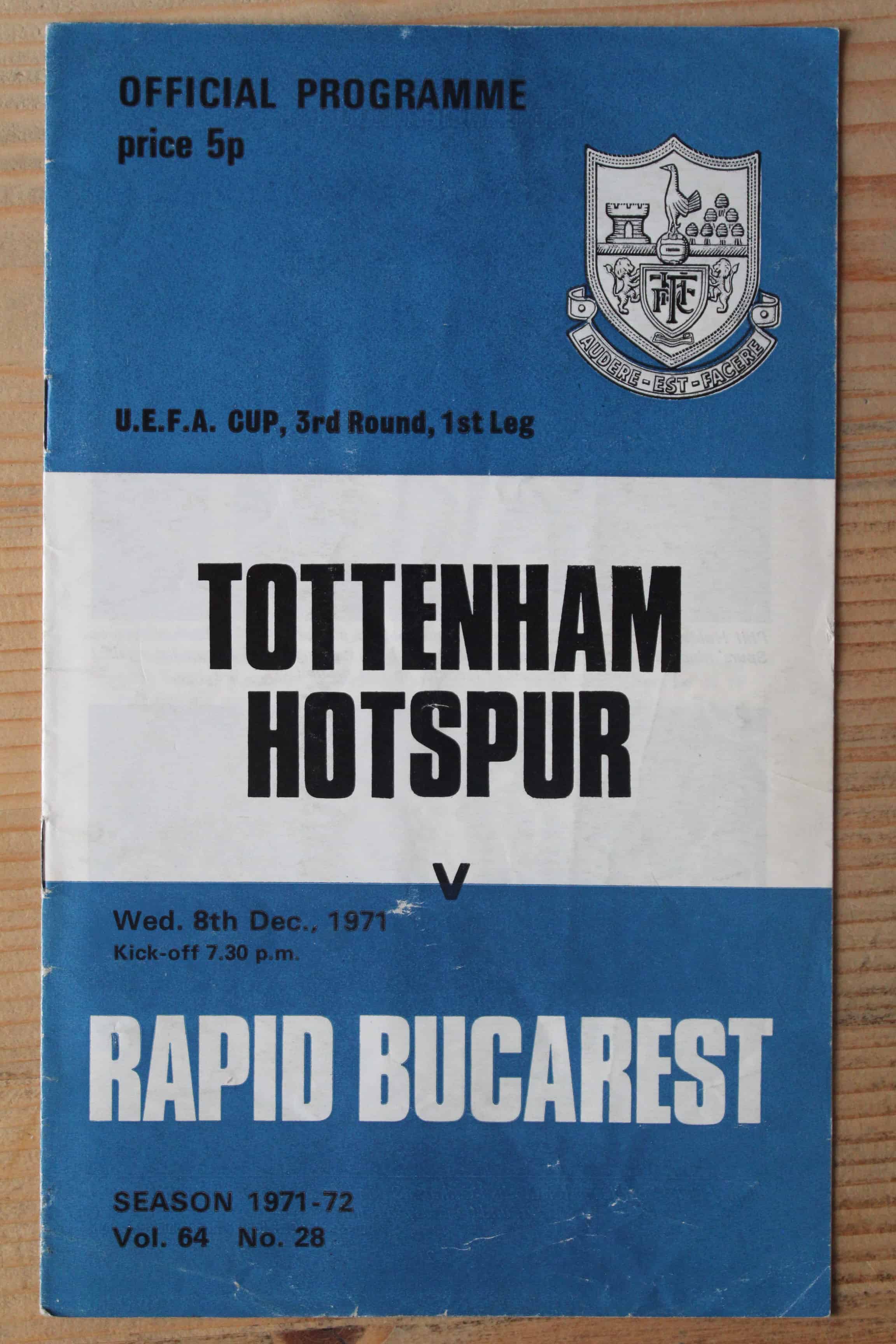 Tottenham Hotspur FC v Rapid Bucharest