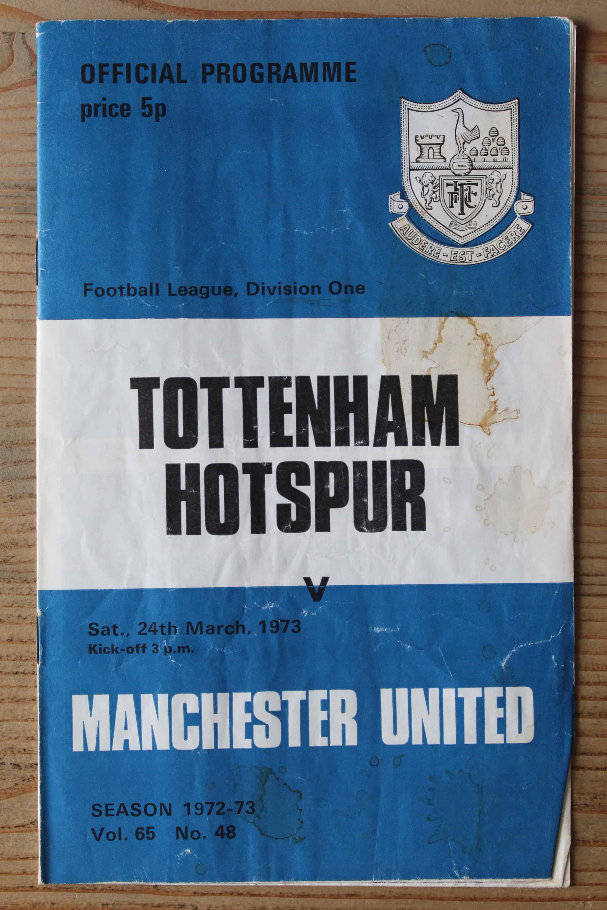 Tottenham Hotspur FC v Manchester United FC