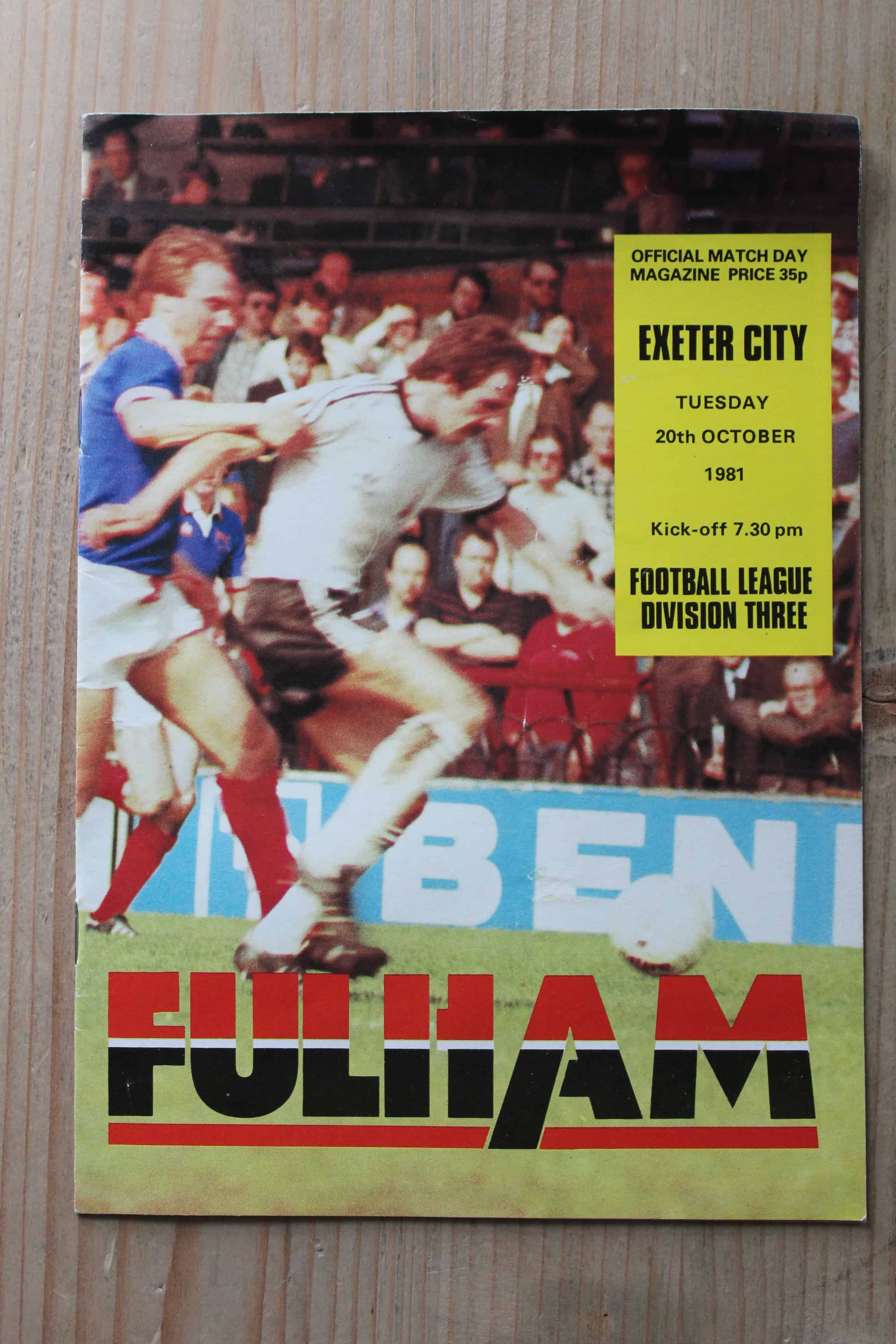 Fulham FC v Exeter City FC