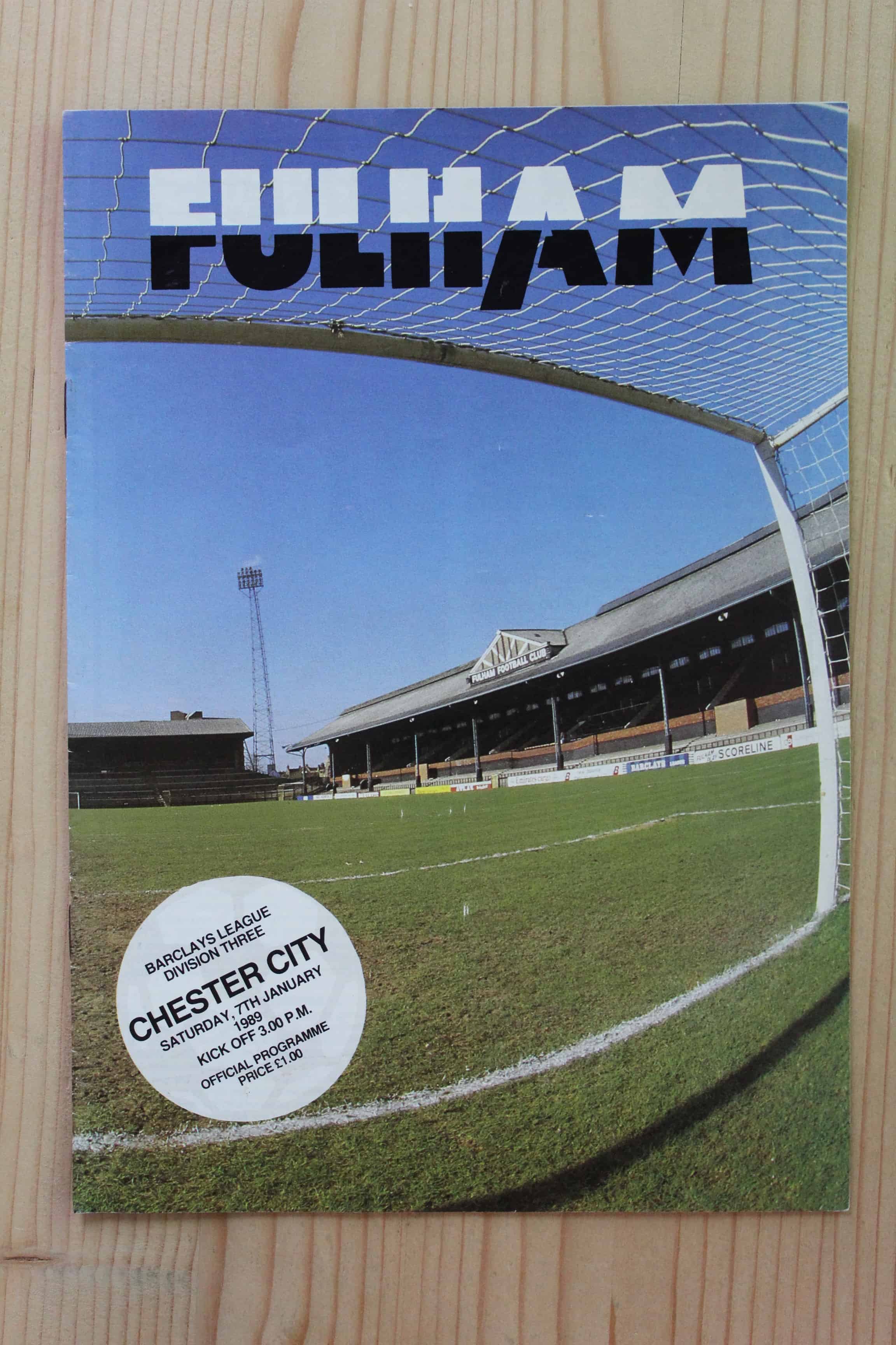 Fulham FC v Chester City FC