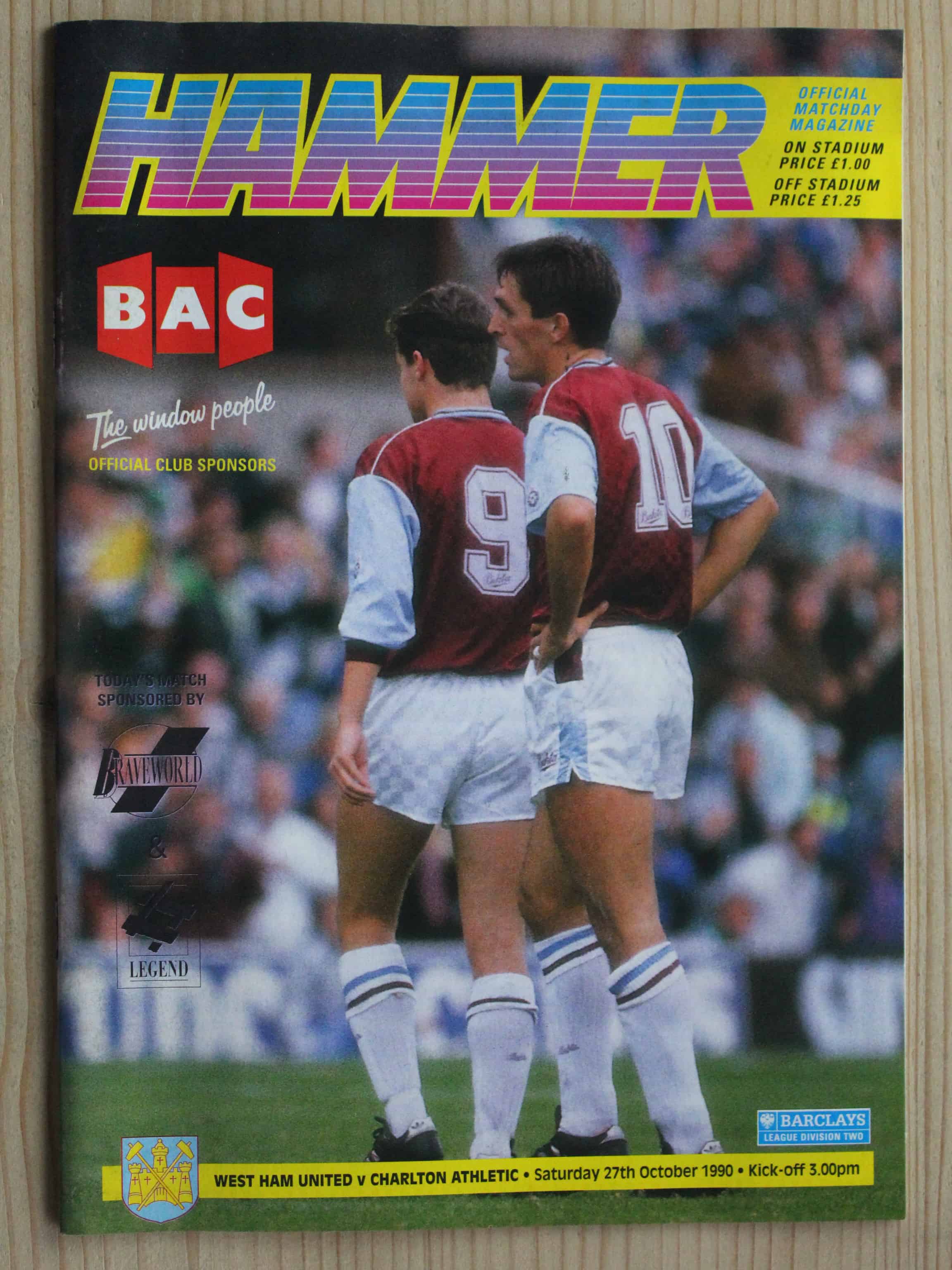 West Ham United FC v Charlton Athletic FC