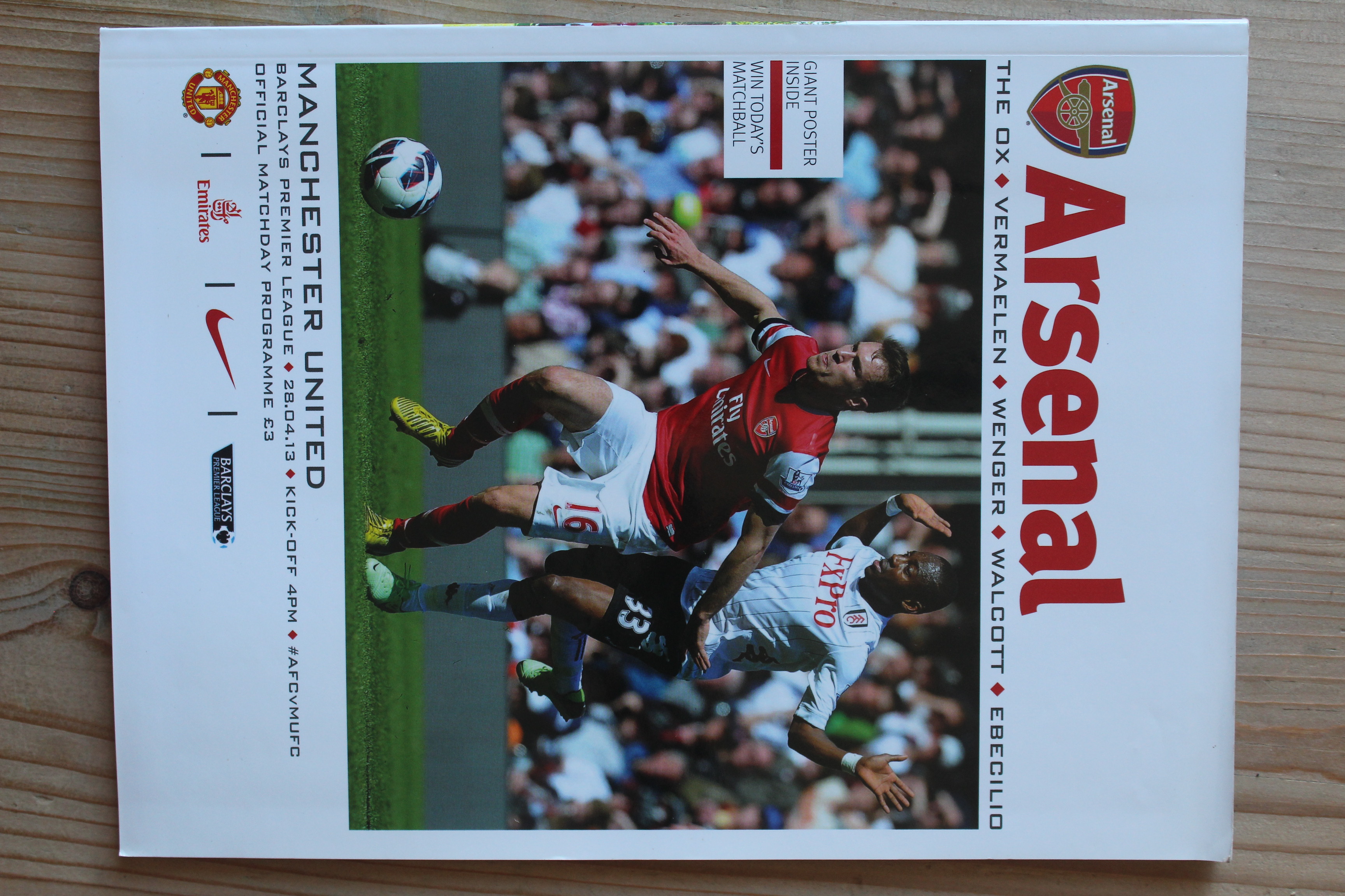 Arsenal FC v Manchester United FC