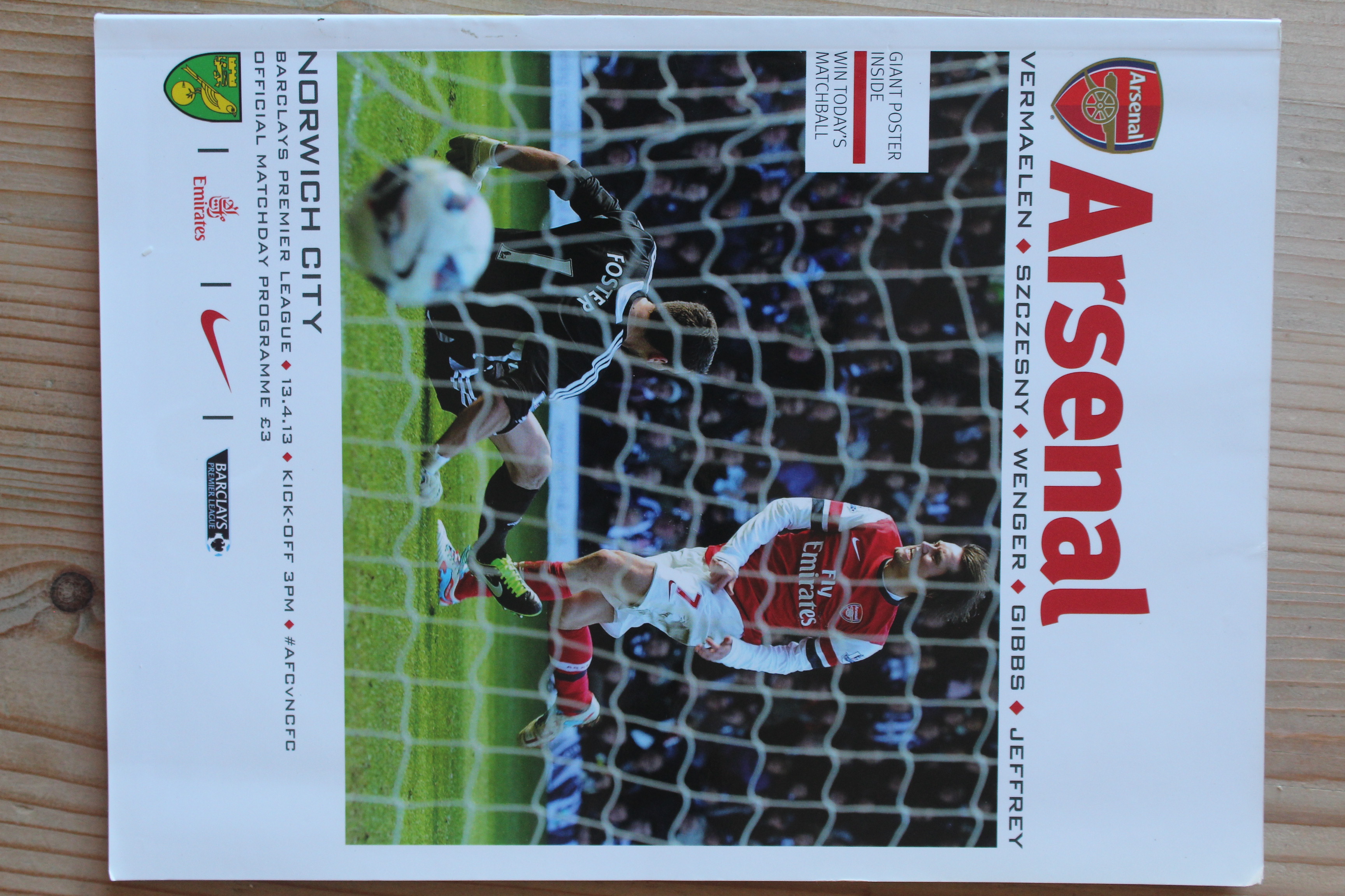 Arsenal FC v Norwich City FC