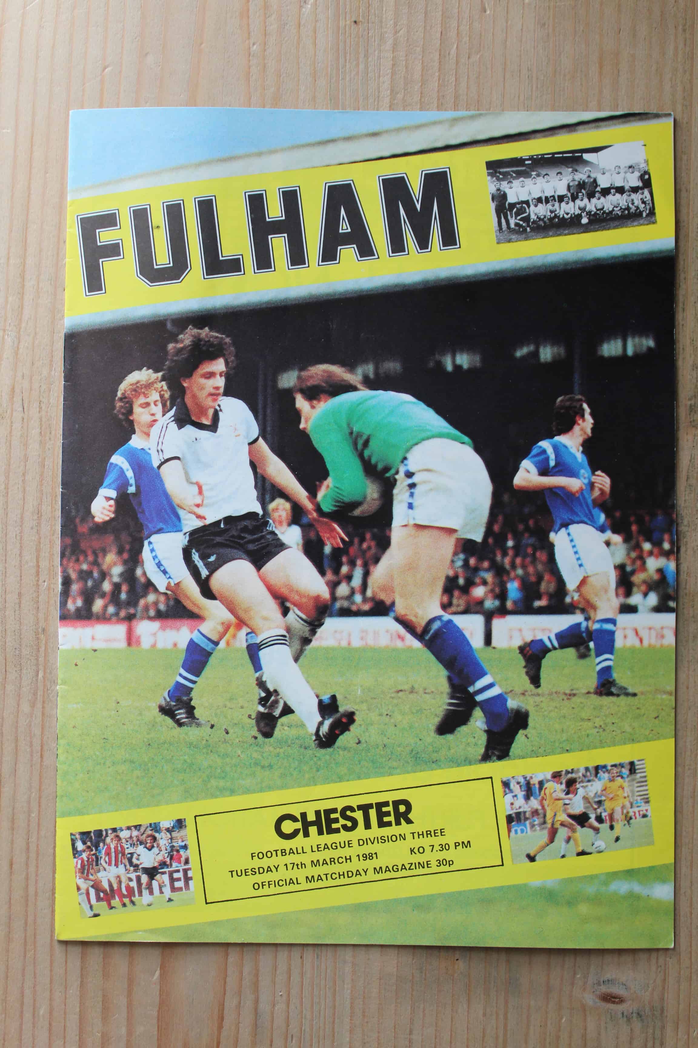 Fulham FC v Chester City FC