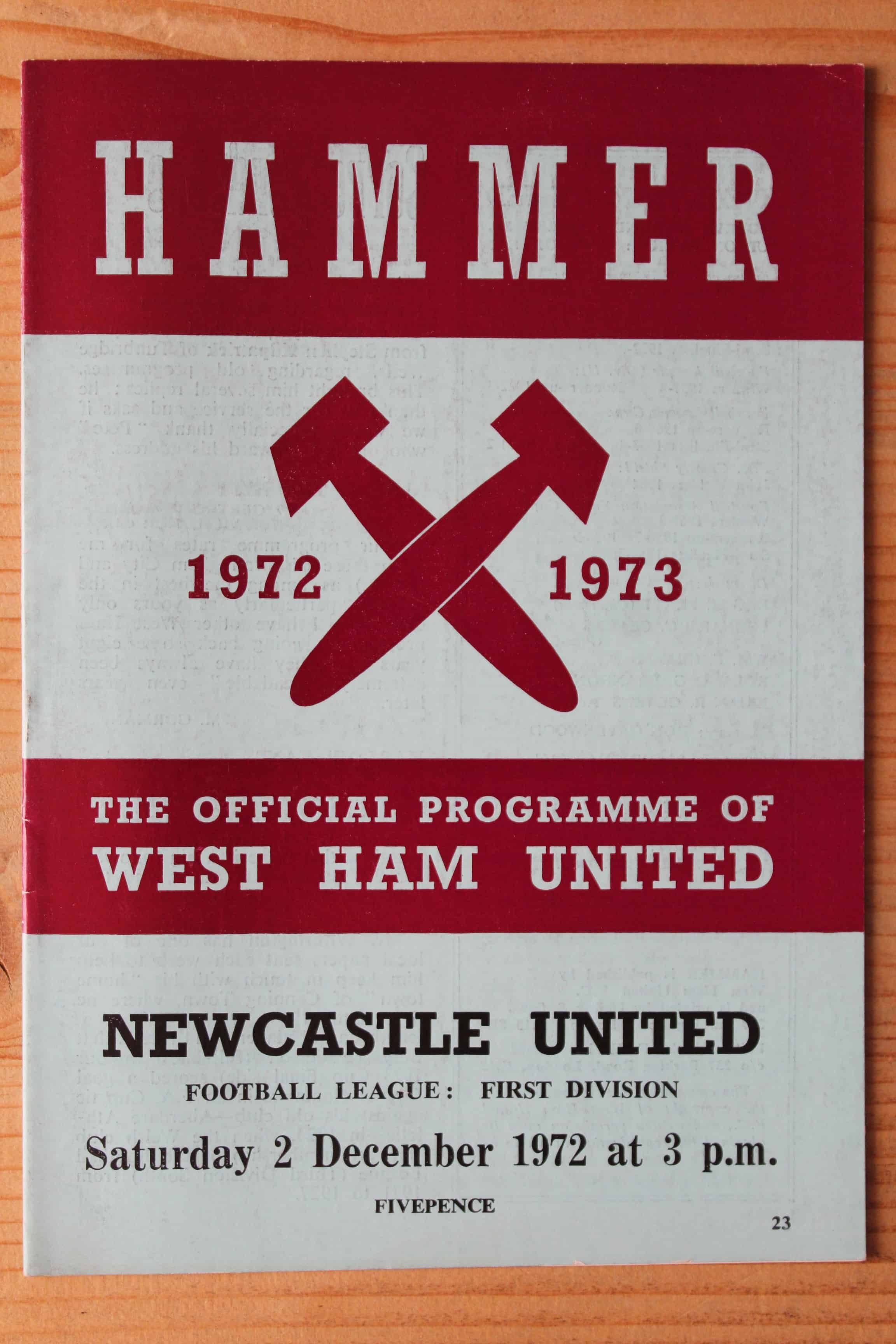 West Ham United FC v Newcastle United FC