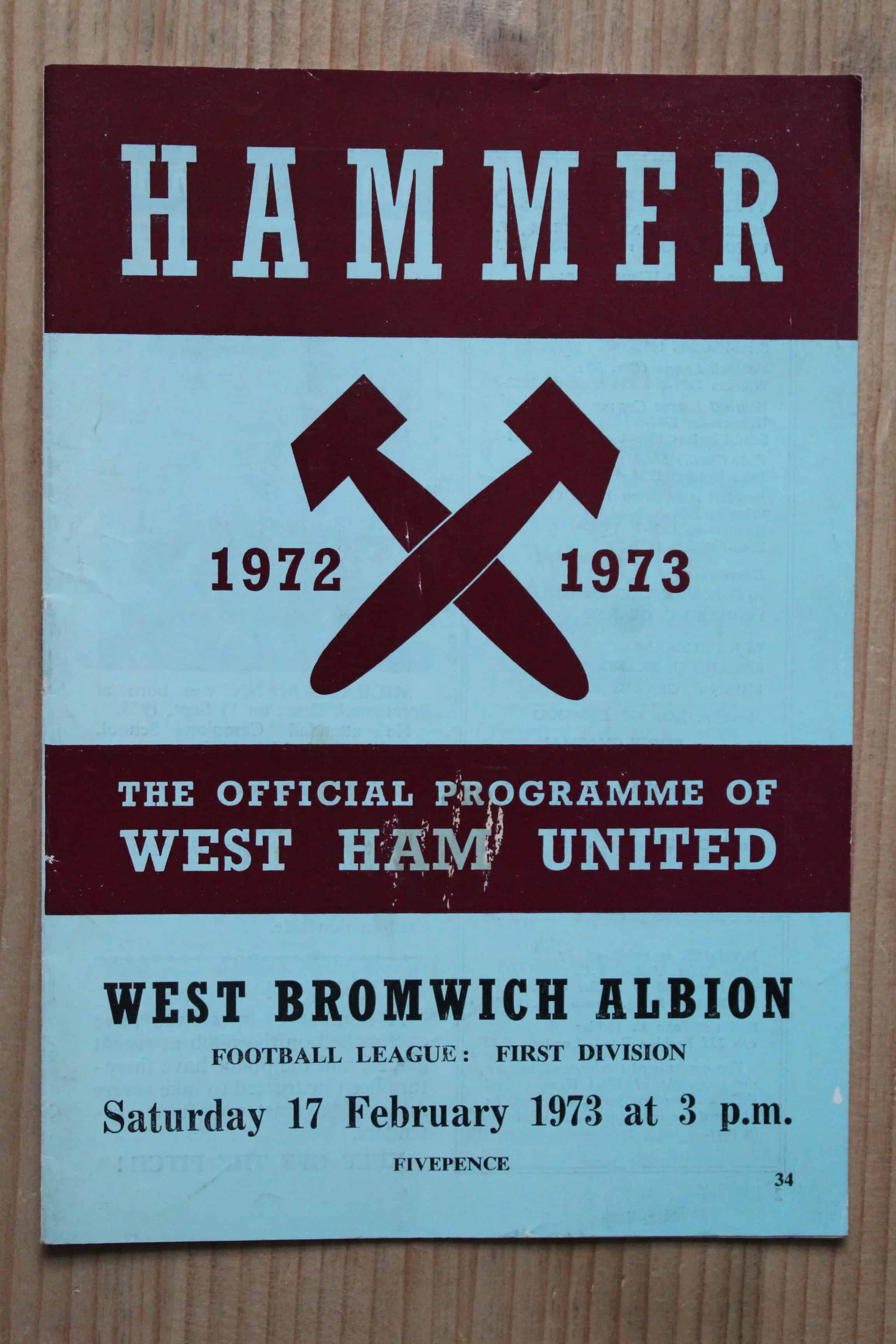 West Ham United FC v West Bromwich Albion FC 