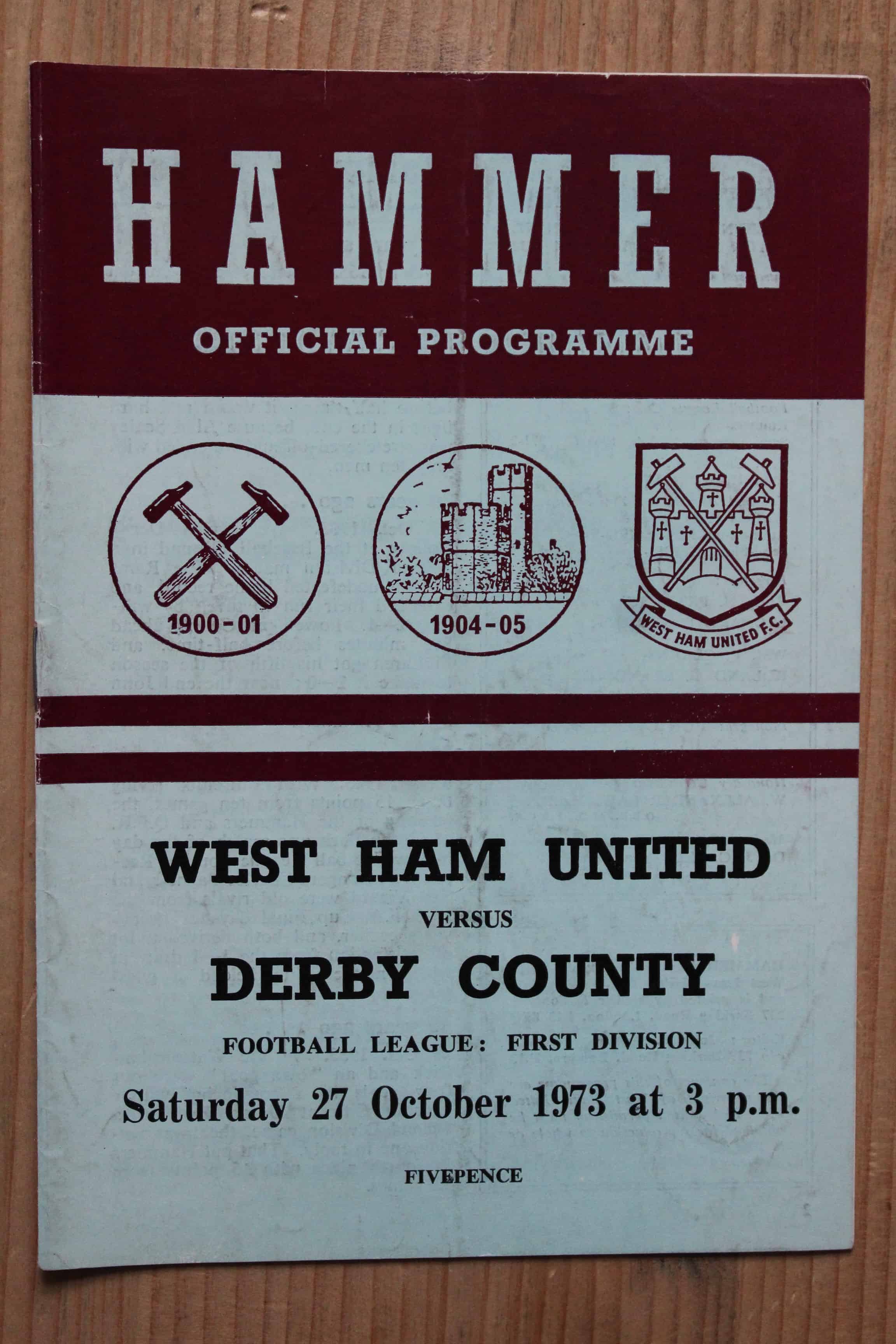 West Ham United FC v Derby County FC