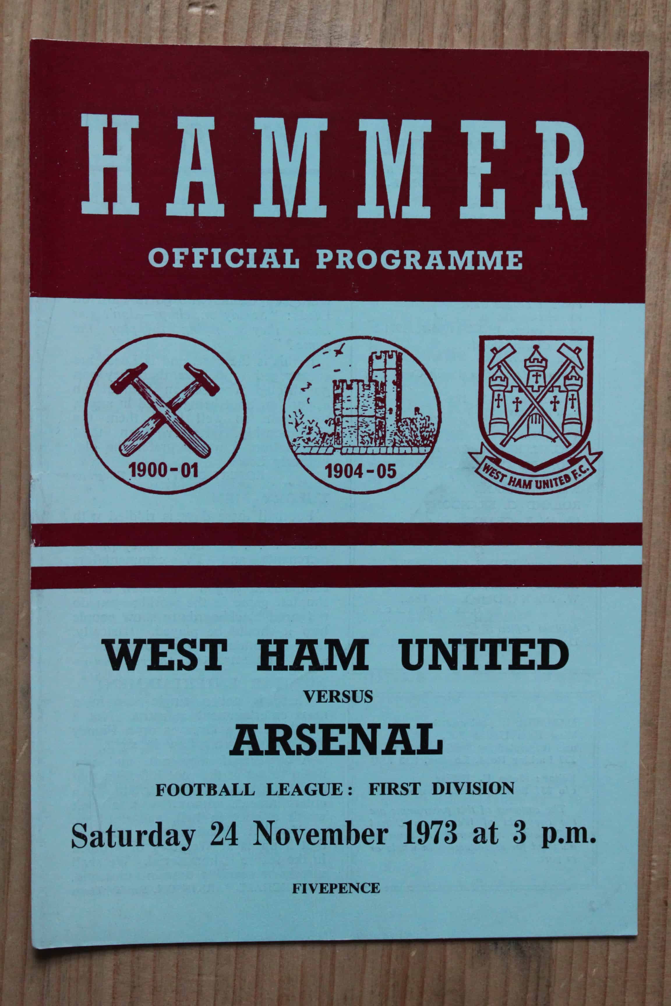 West Ham United FC v Arsenal FC