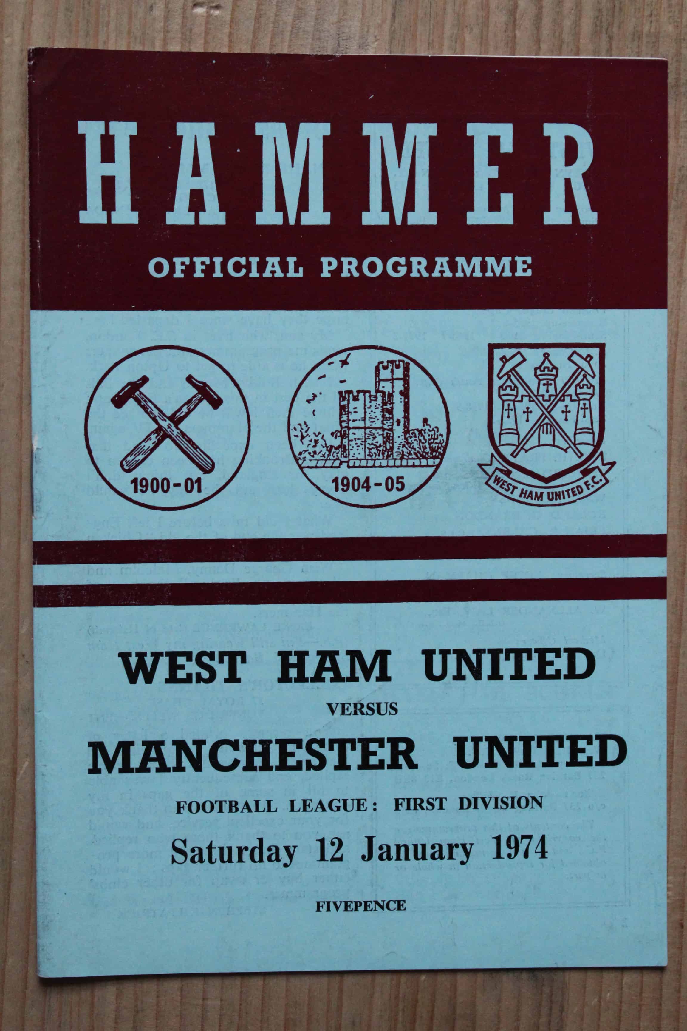 West Ham United FC v Manchester United FC