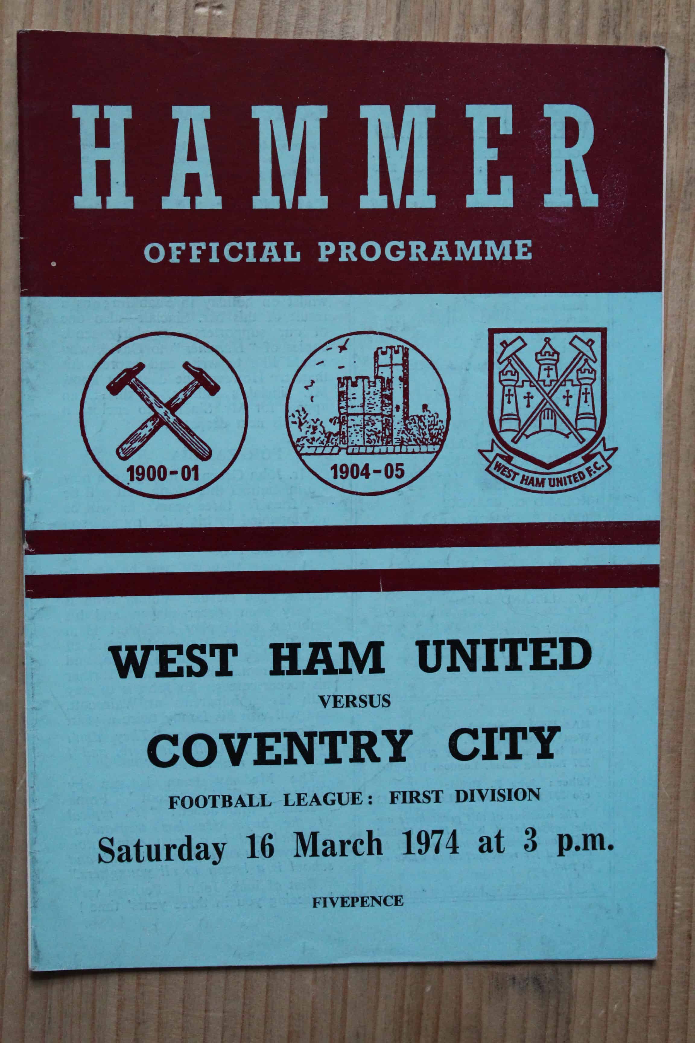 West Ham United FC v Coventry City FC