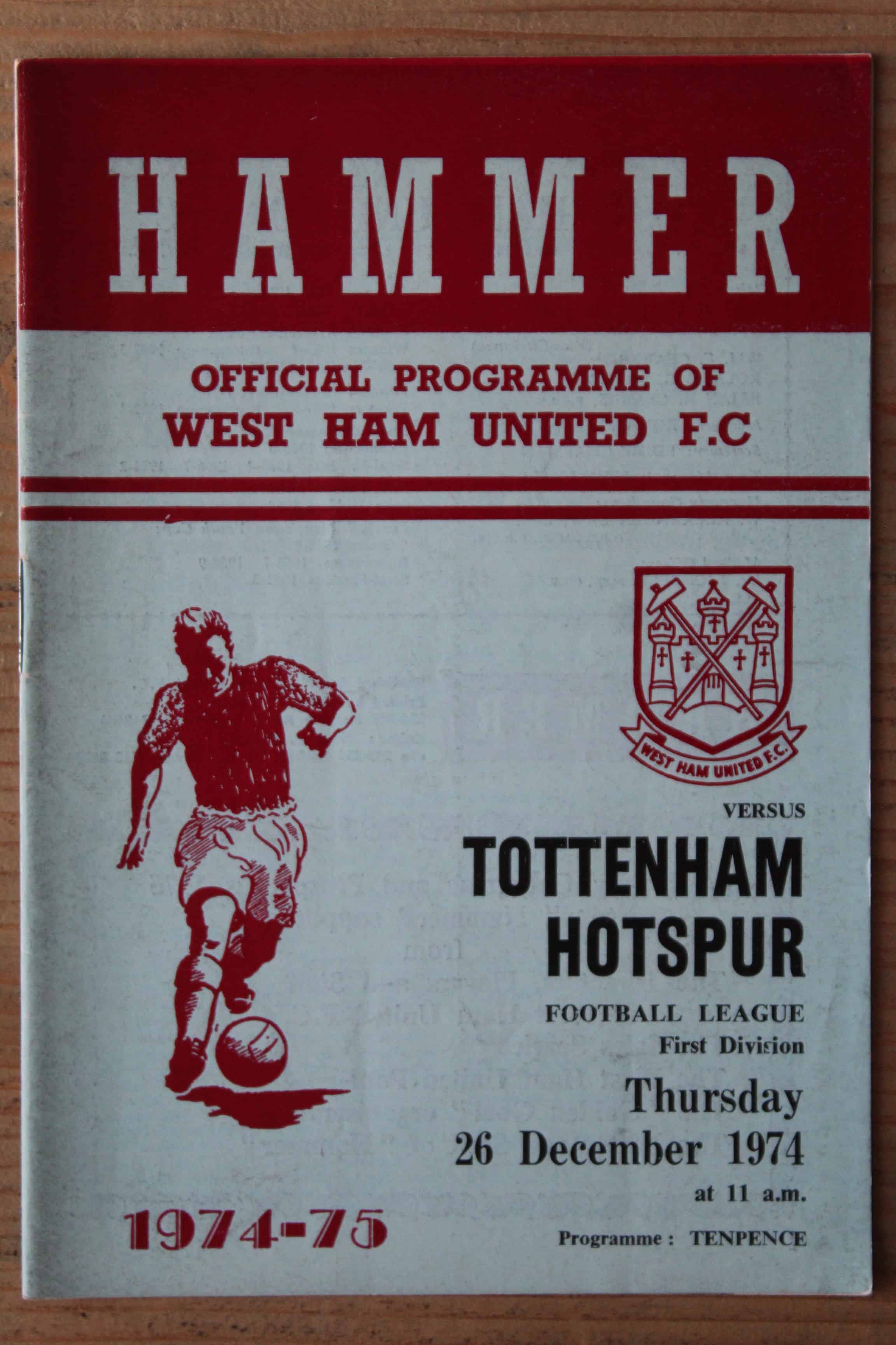 West Ham United FC v Tottenham Hotspur FC