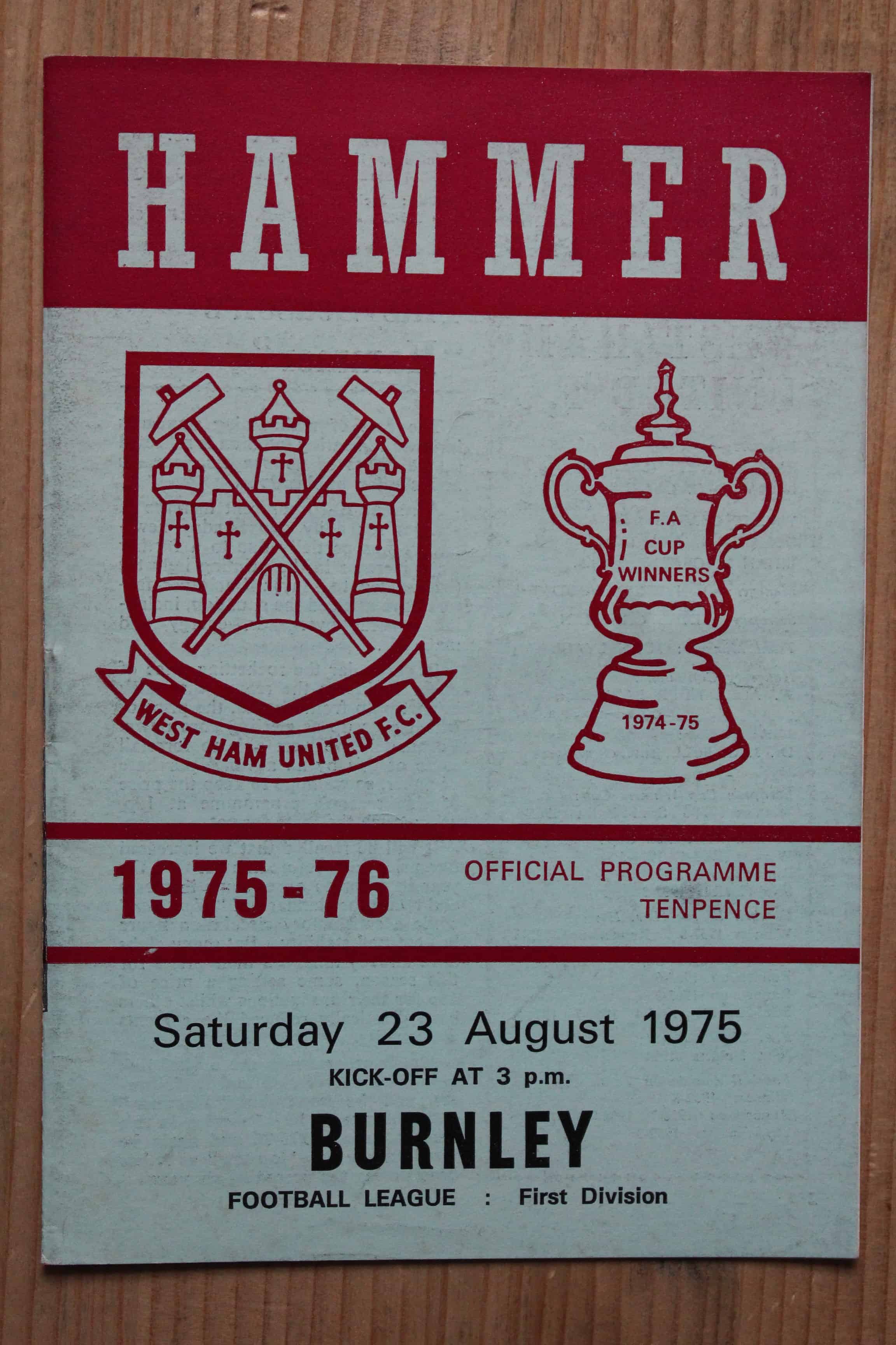 West Ham United FC v Burnley FC