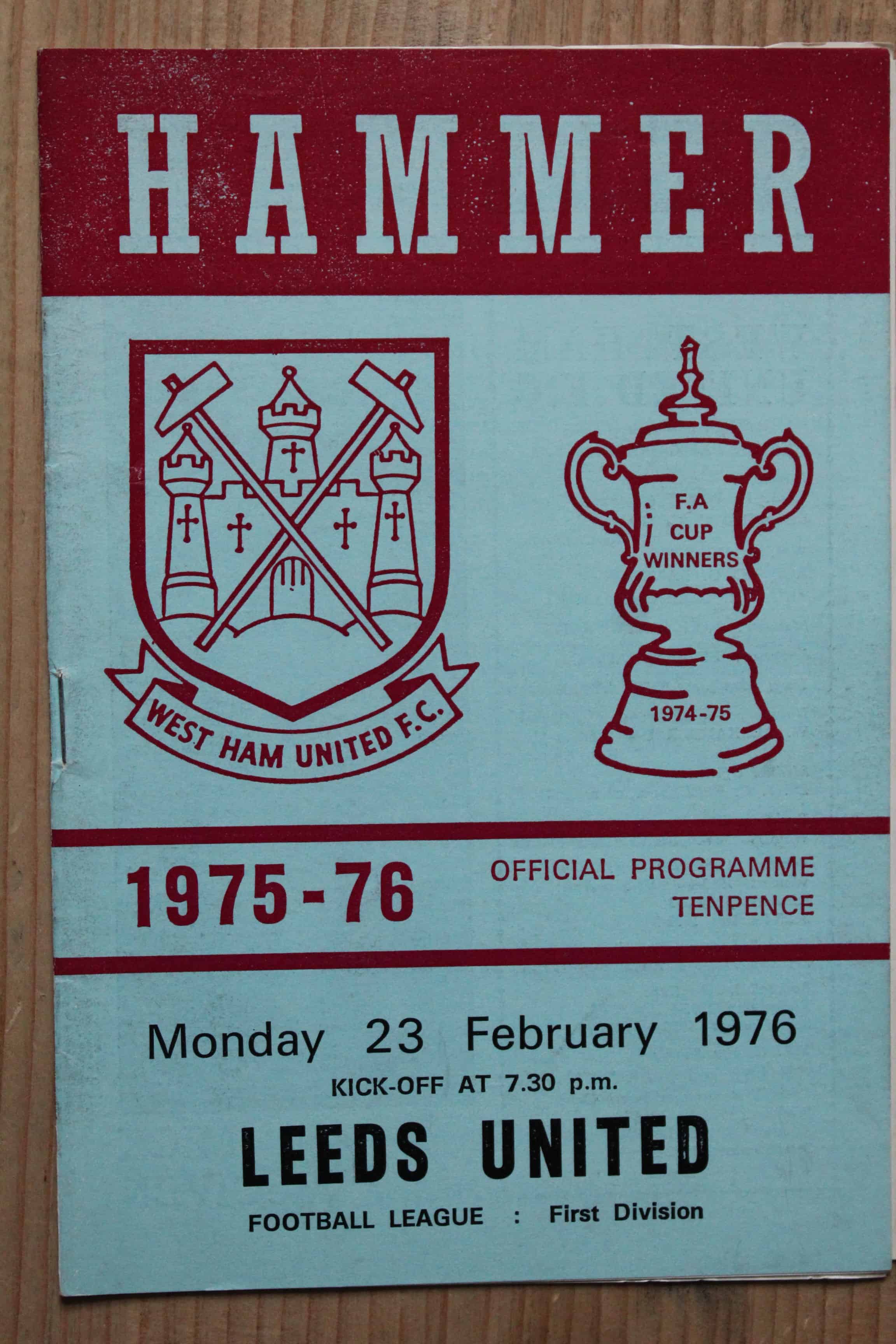 West Ham United FC v Leeds United FC