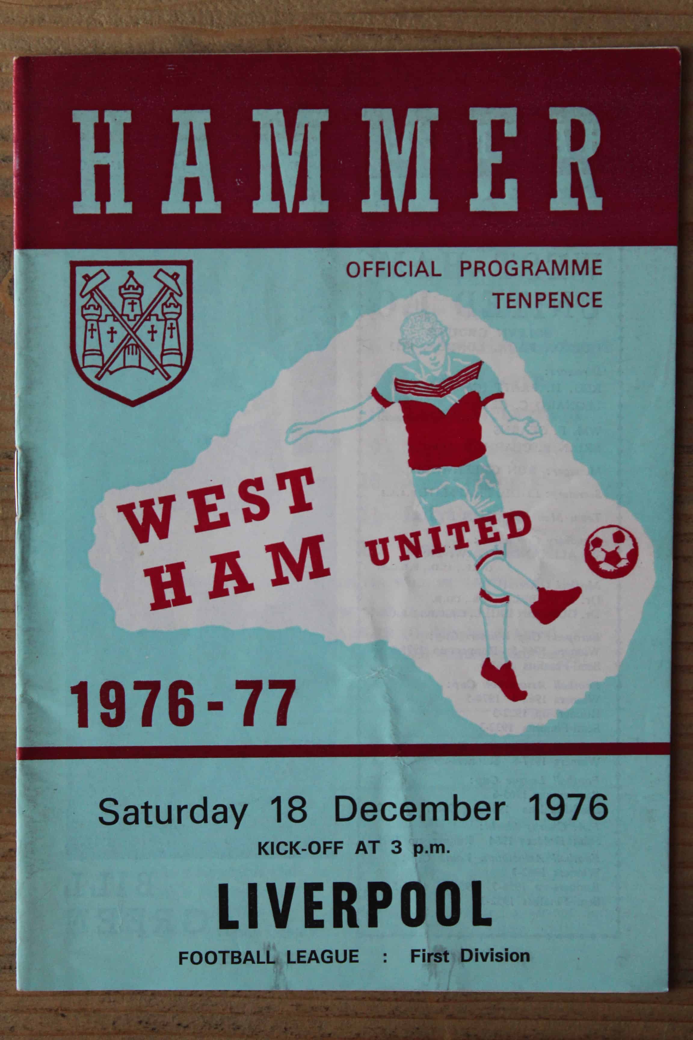 West Ham United FC v Liverpool FC