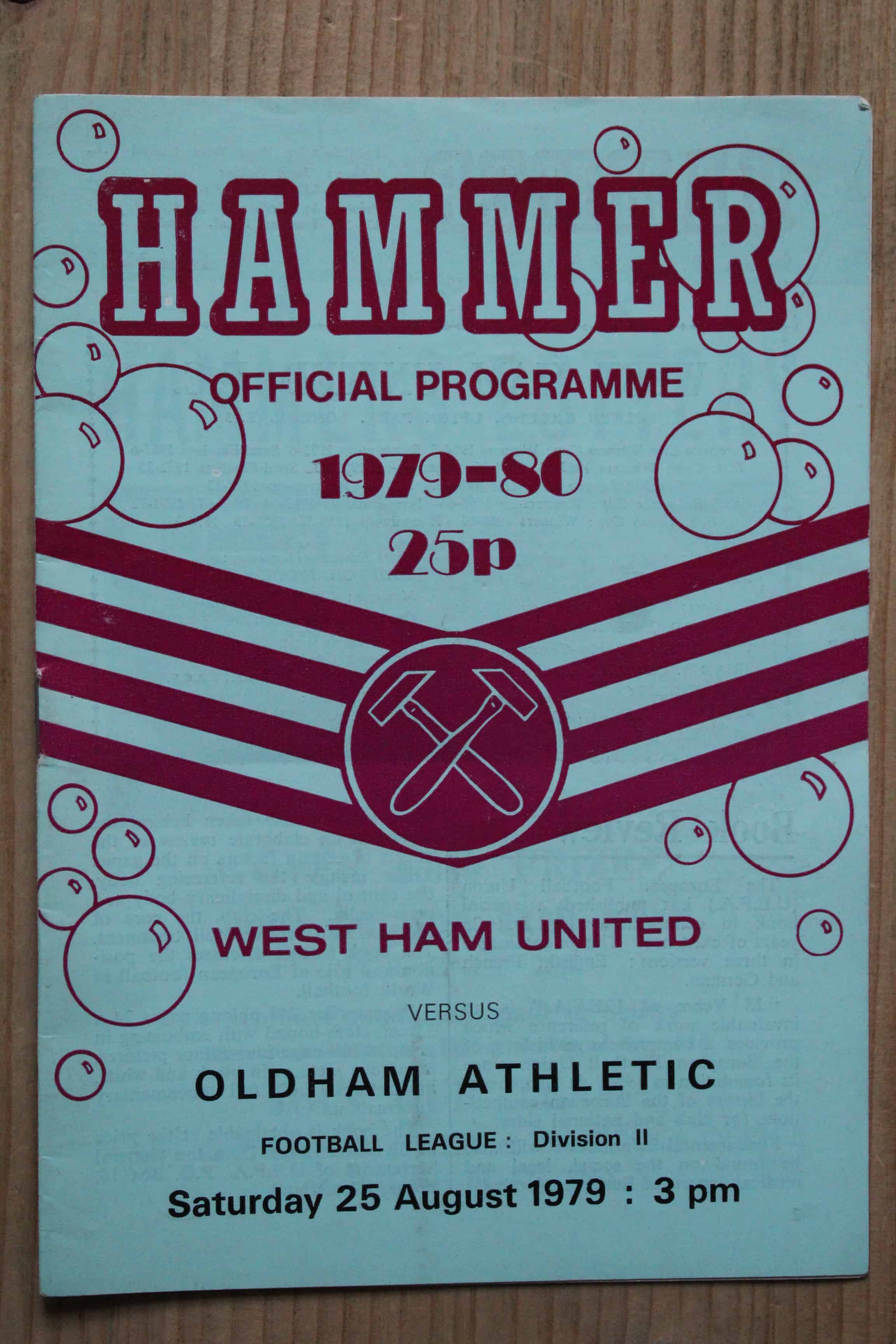 West Ham United FC v Oldham Athletic FC