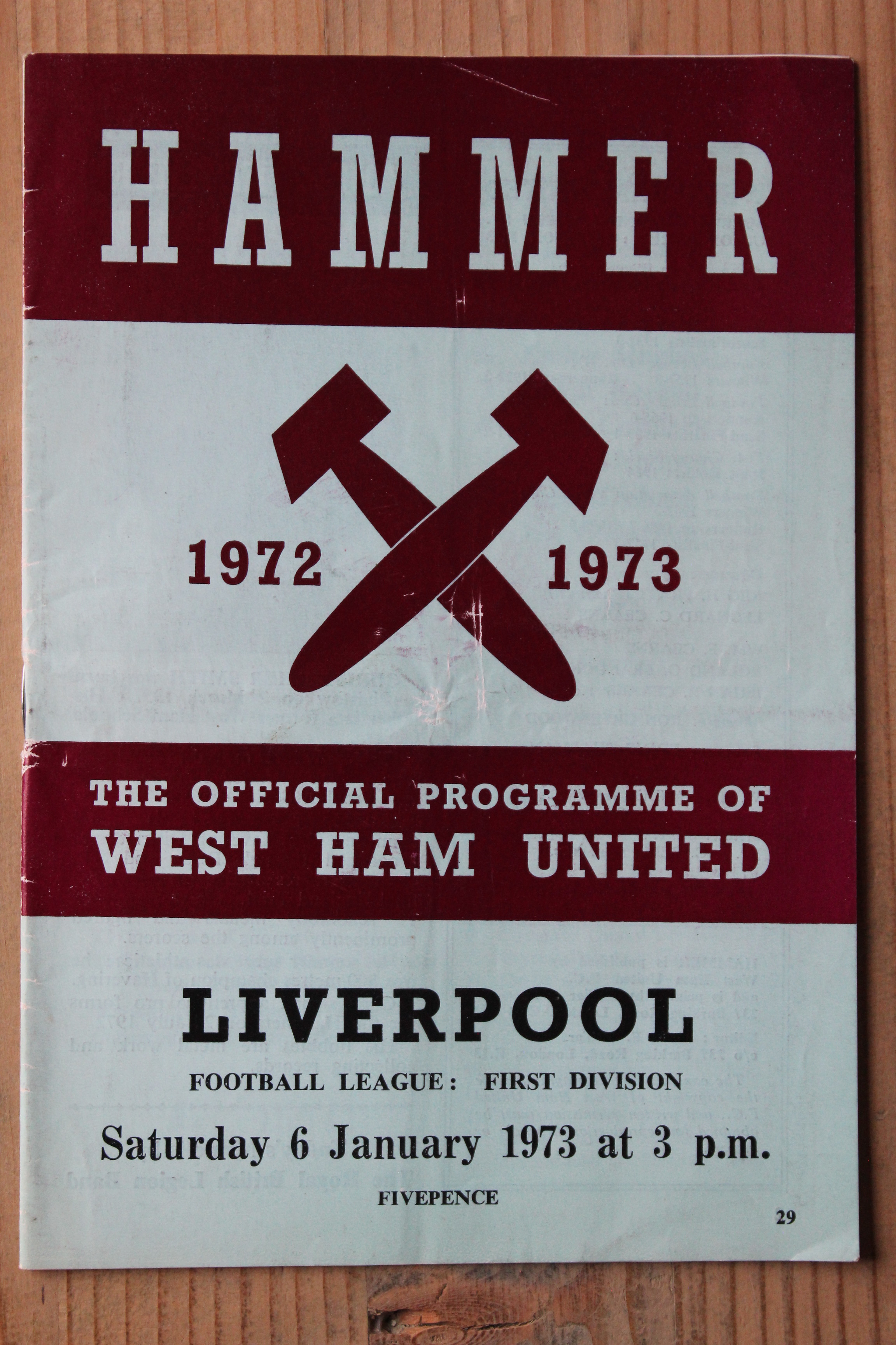 West Ham United FC v Liverpool FC