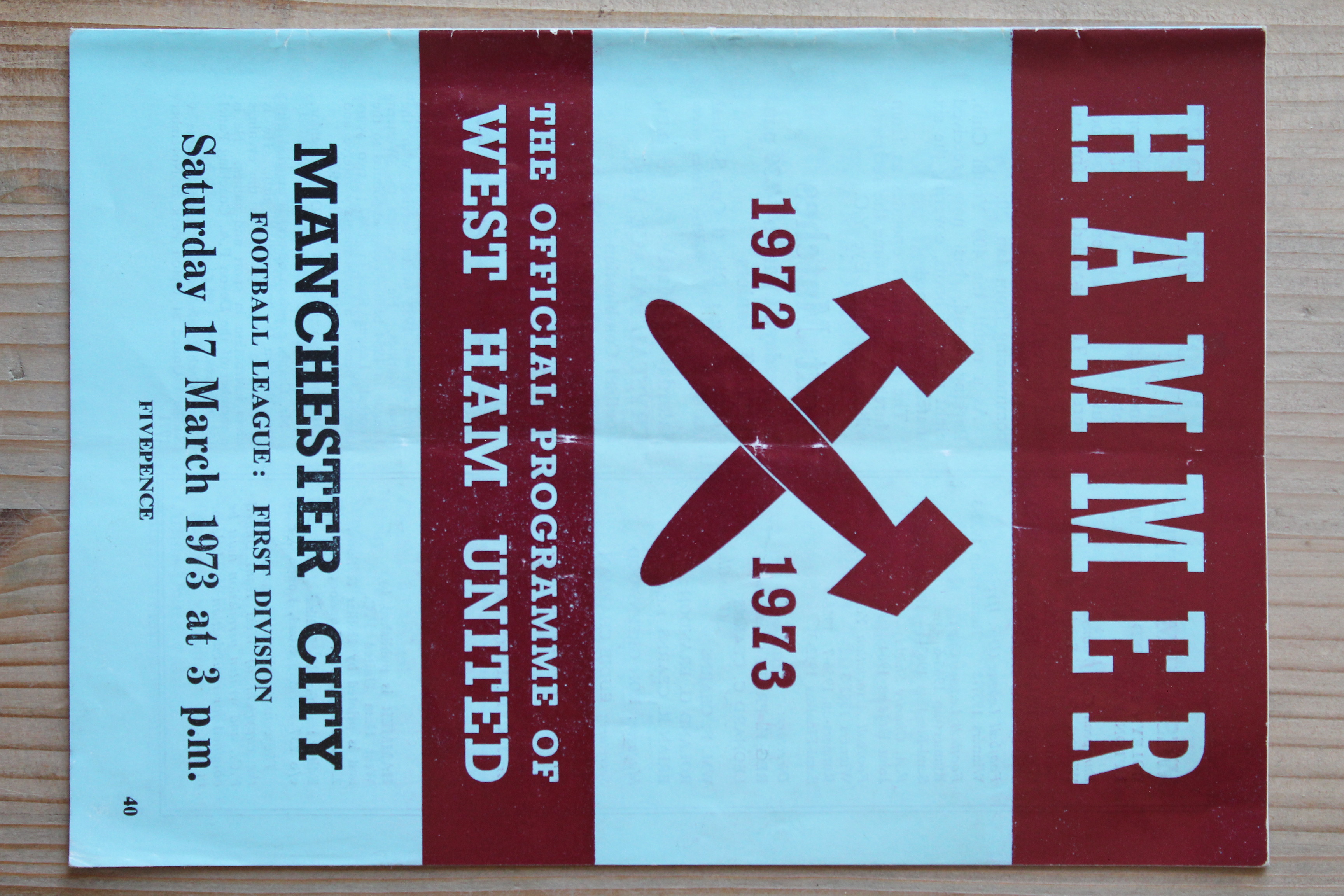 West Ham United FC v Manchester City FC