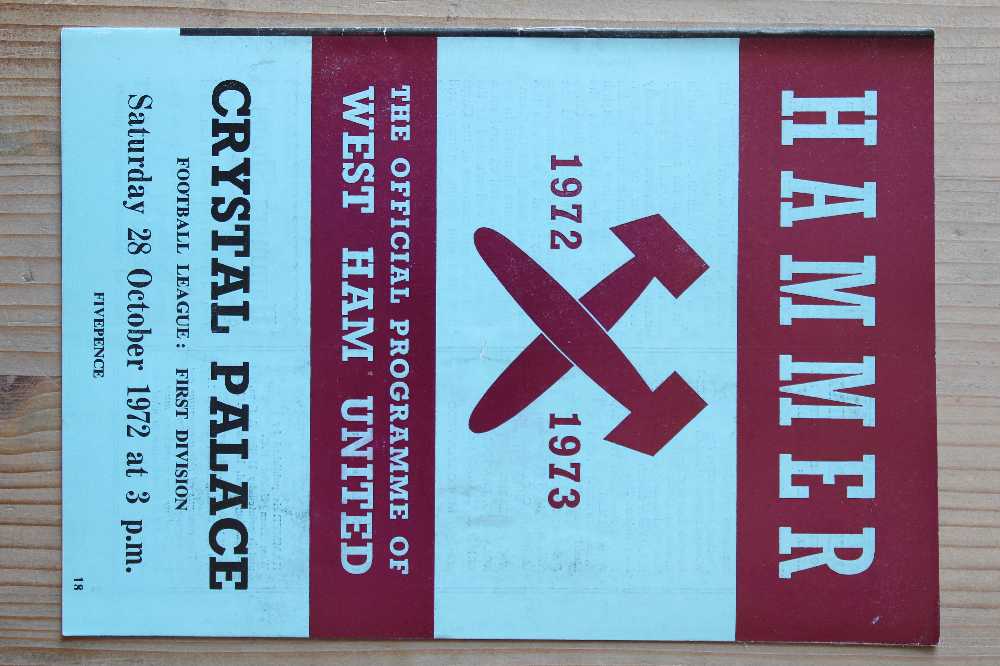 West Ham United FC v Crystal Palace FC