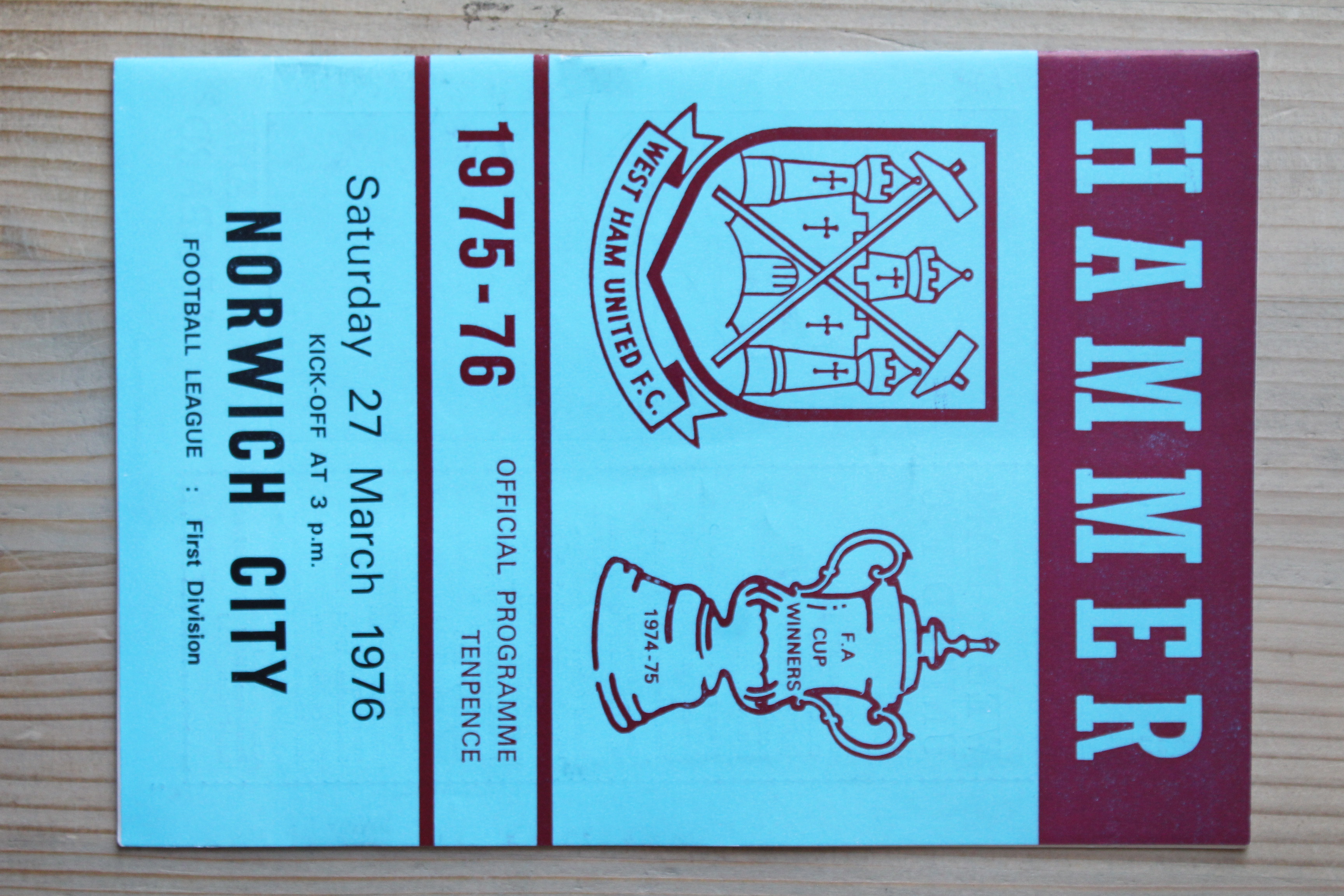 West Ham United FC v Norwich City FC