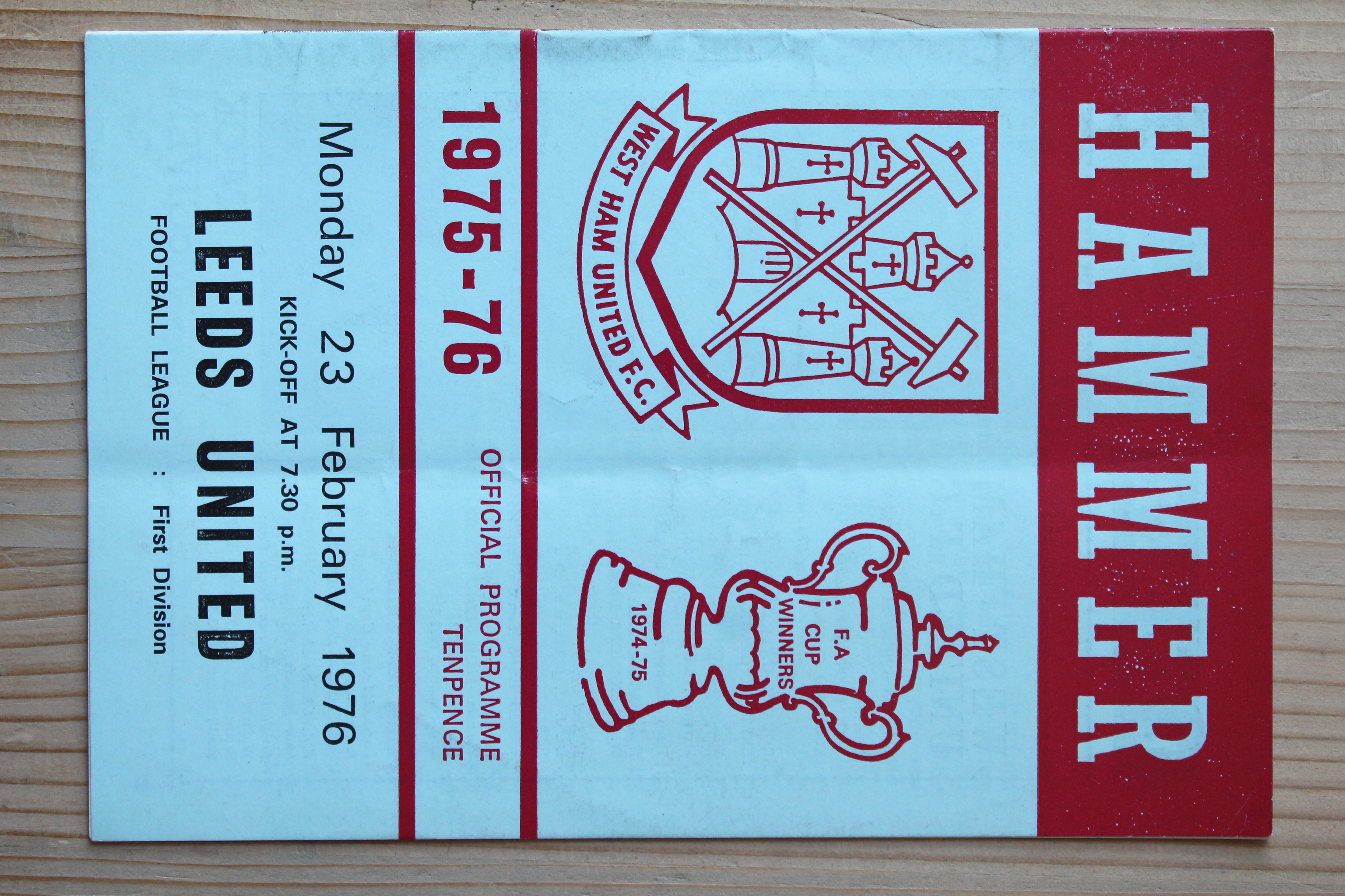 West Ham United FC v Leeds United FC