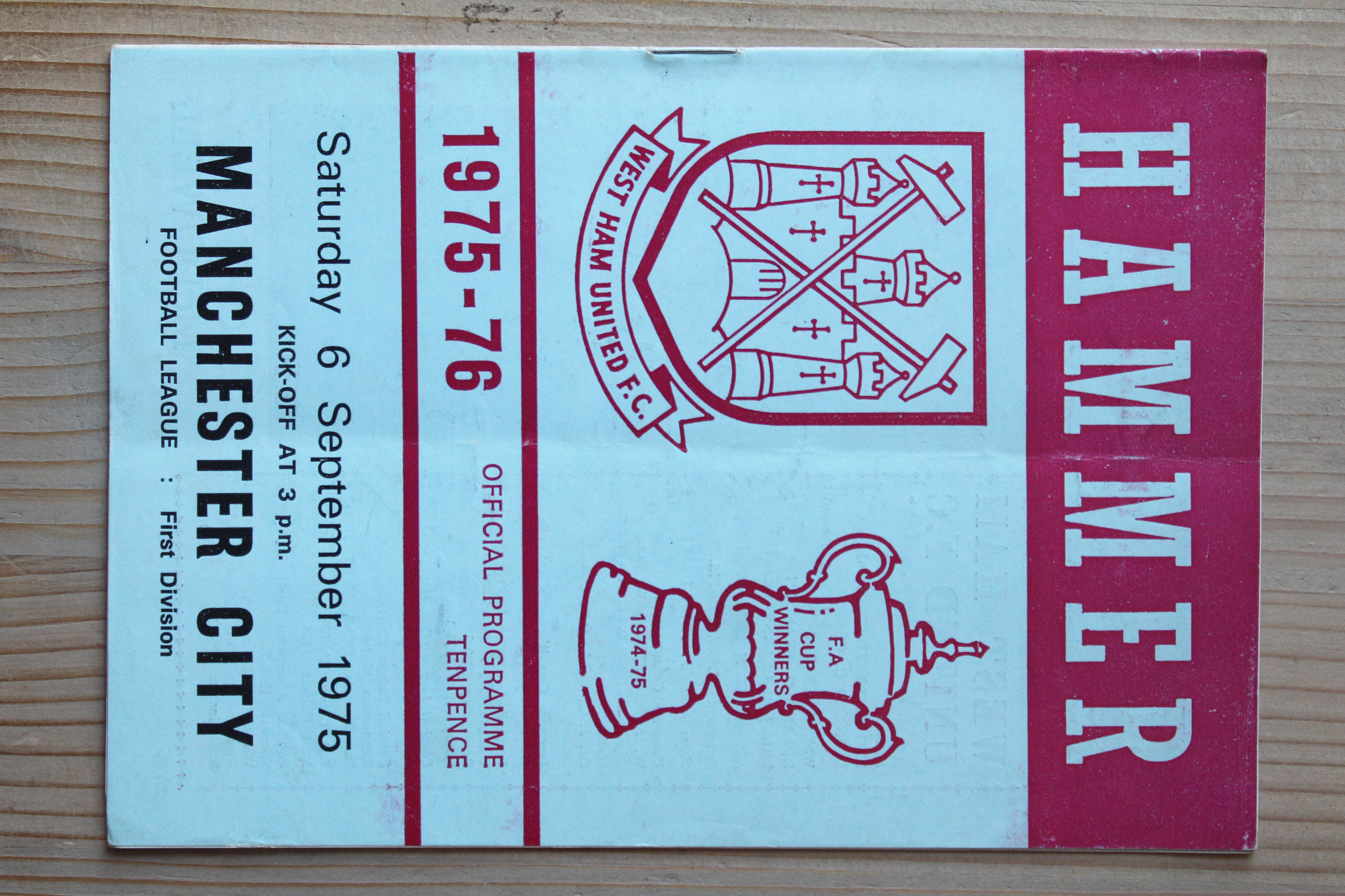 West Ham United FC v Manchester City FC
