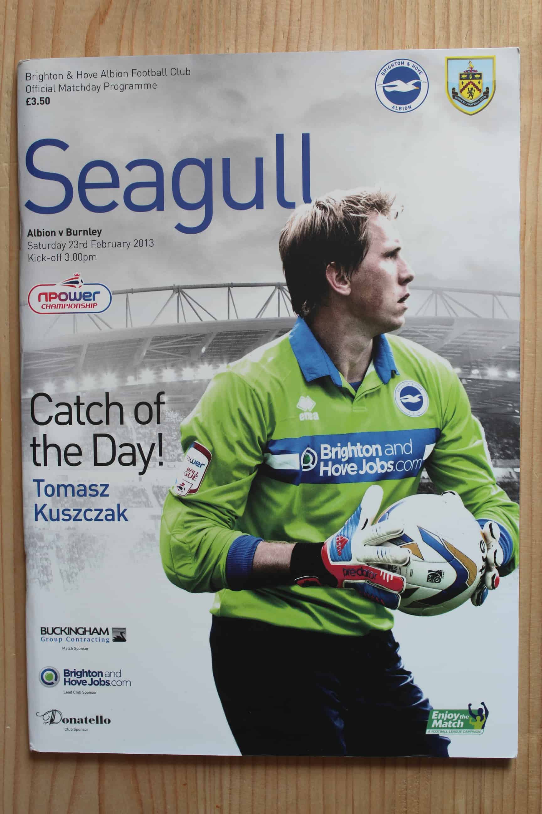 Brighton & Hove Albion FC v Burnley FC