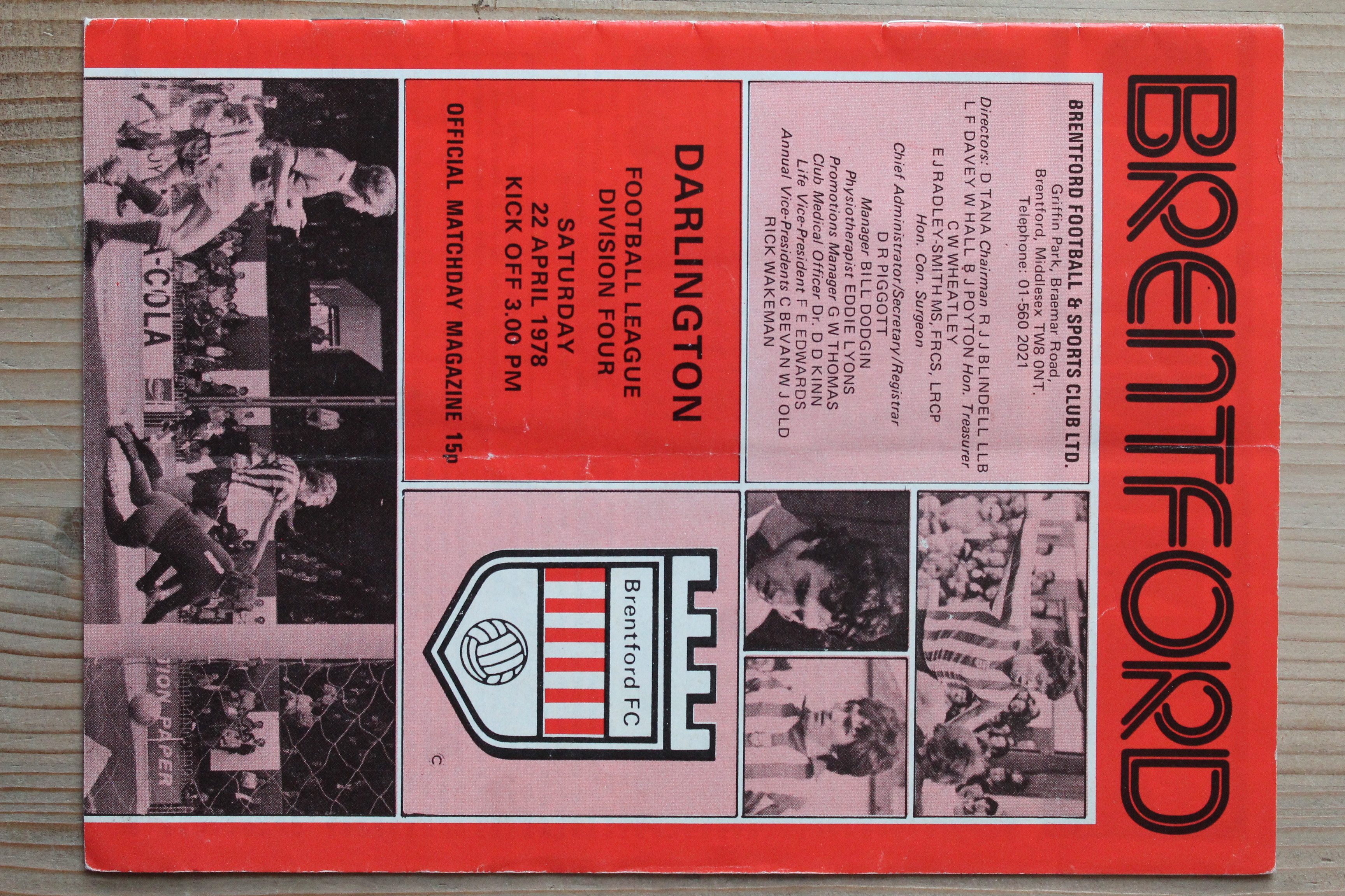 Brentford FC v Darlington FC