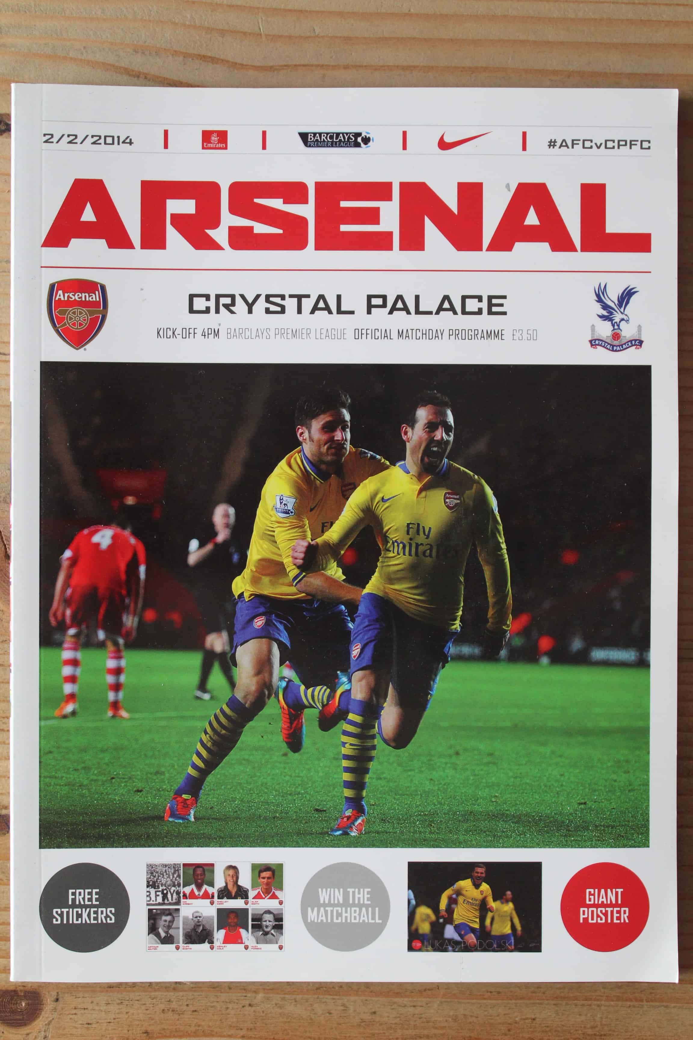 Arsenal FC v Crystal Palace FC
