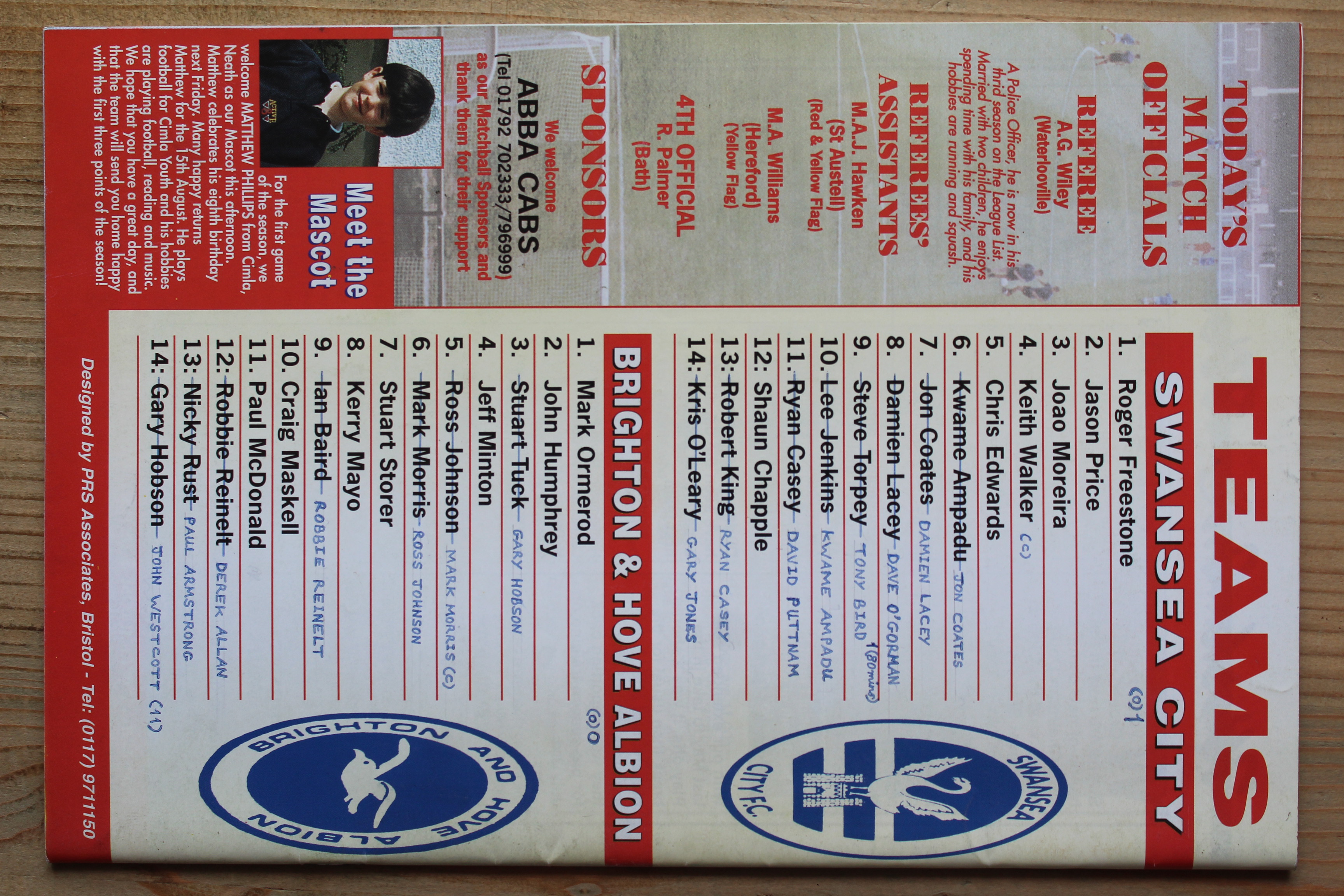 Swansea City FC v Brighton & Hove Albion FC