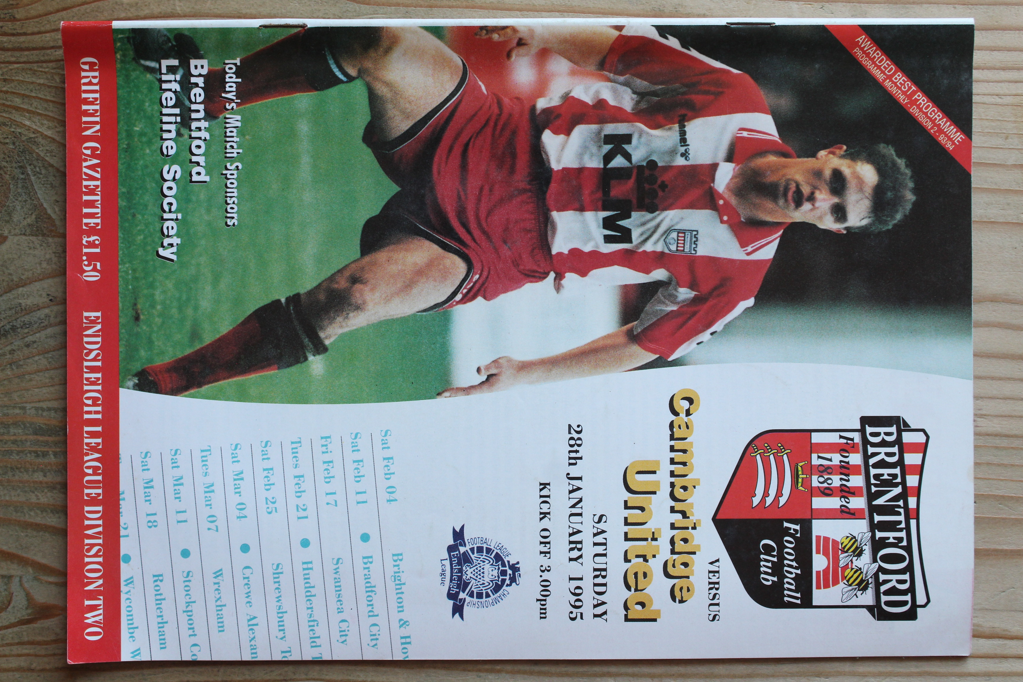Brentford FC v Cambridge United FC