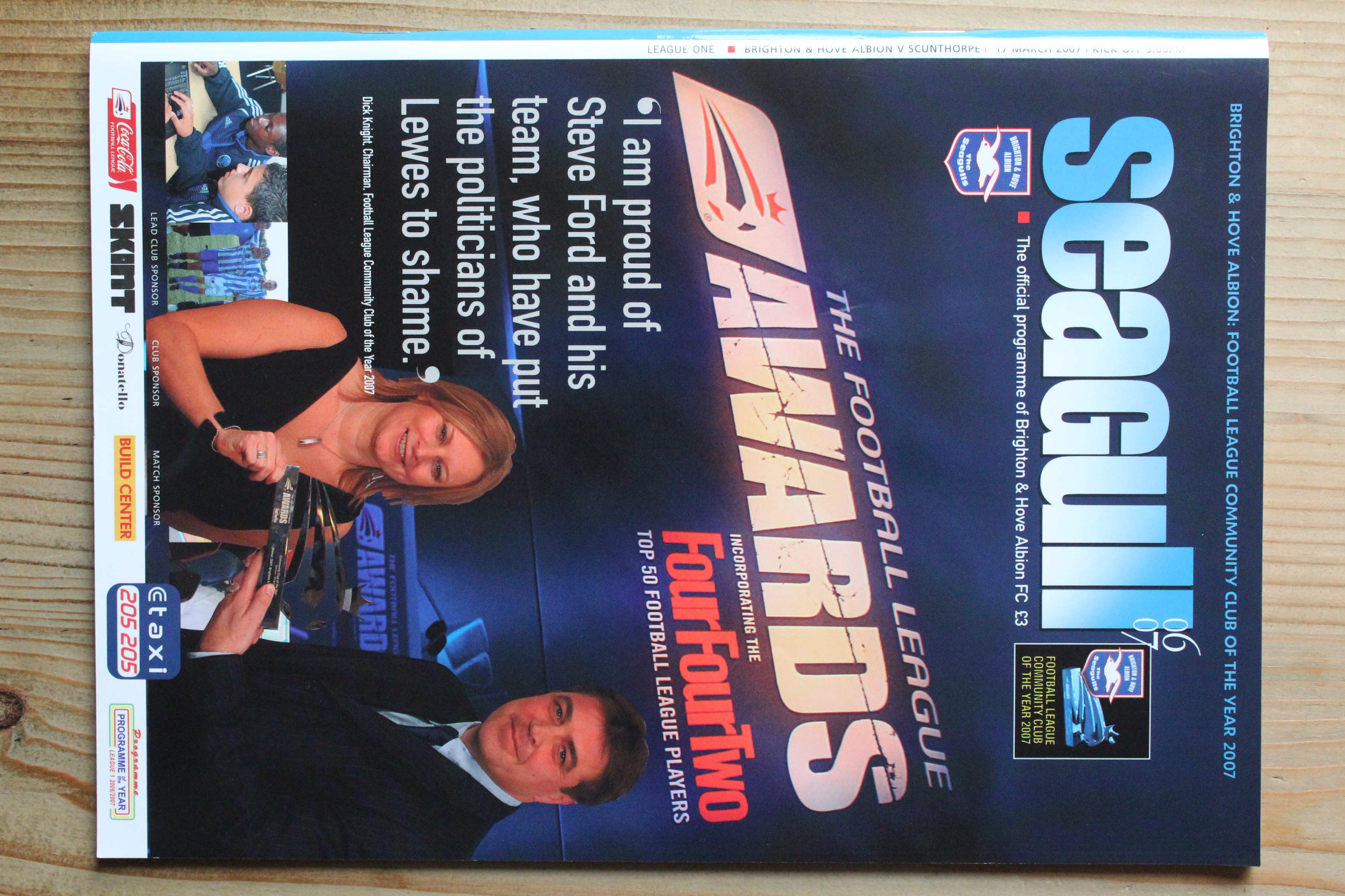 Brighton & Hove Albion FC v Scunthorpe United FC