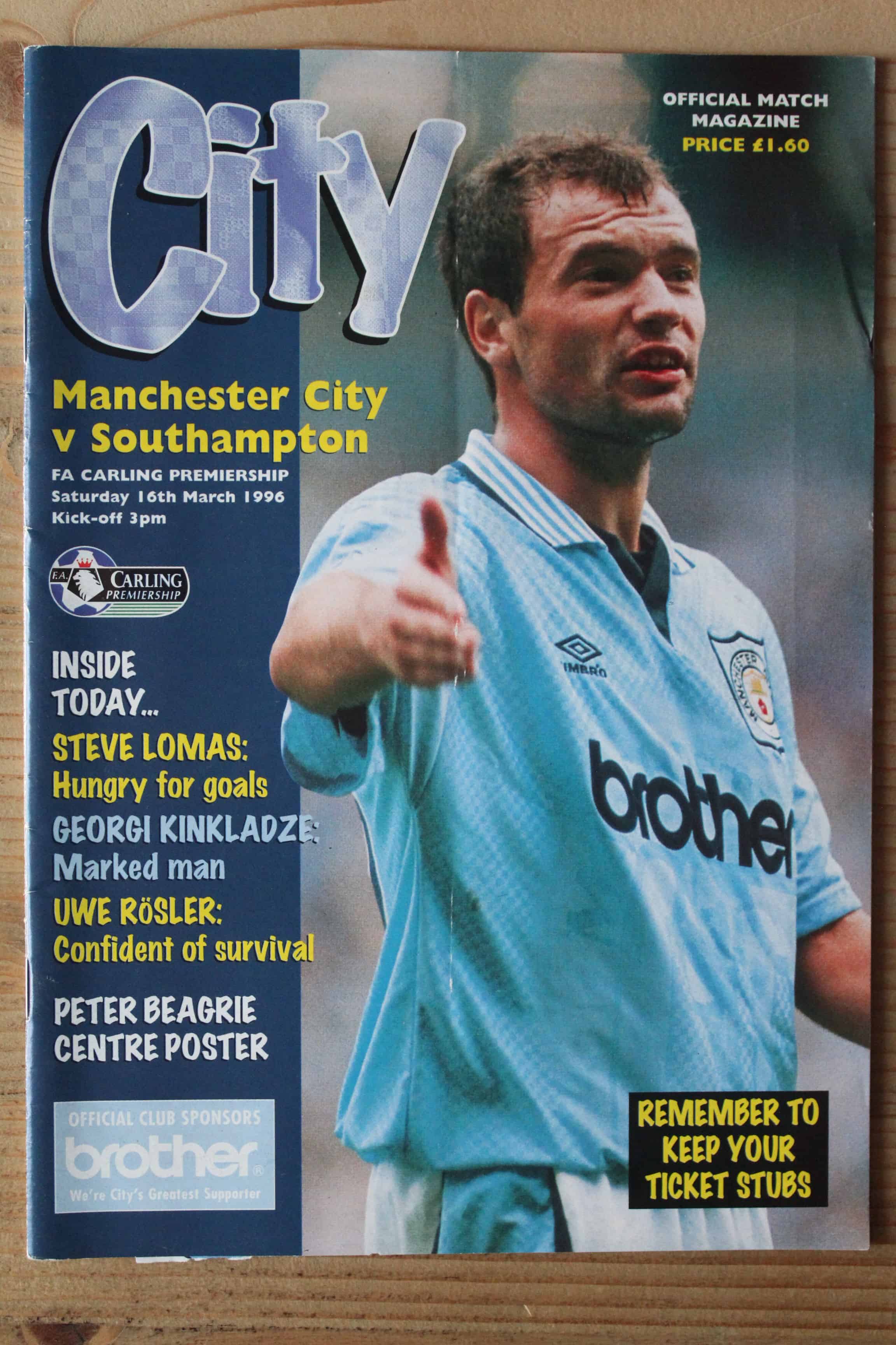 Manchester City FC v Southampton FC