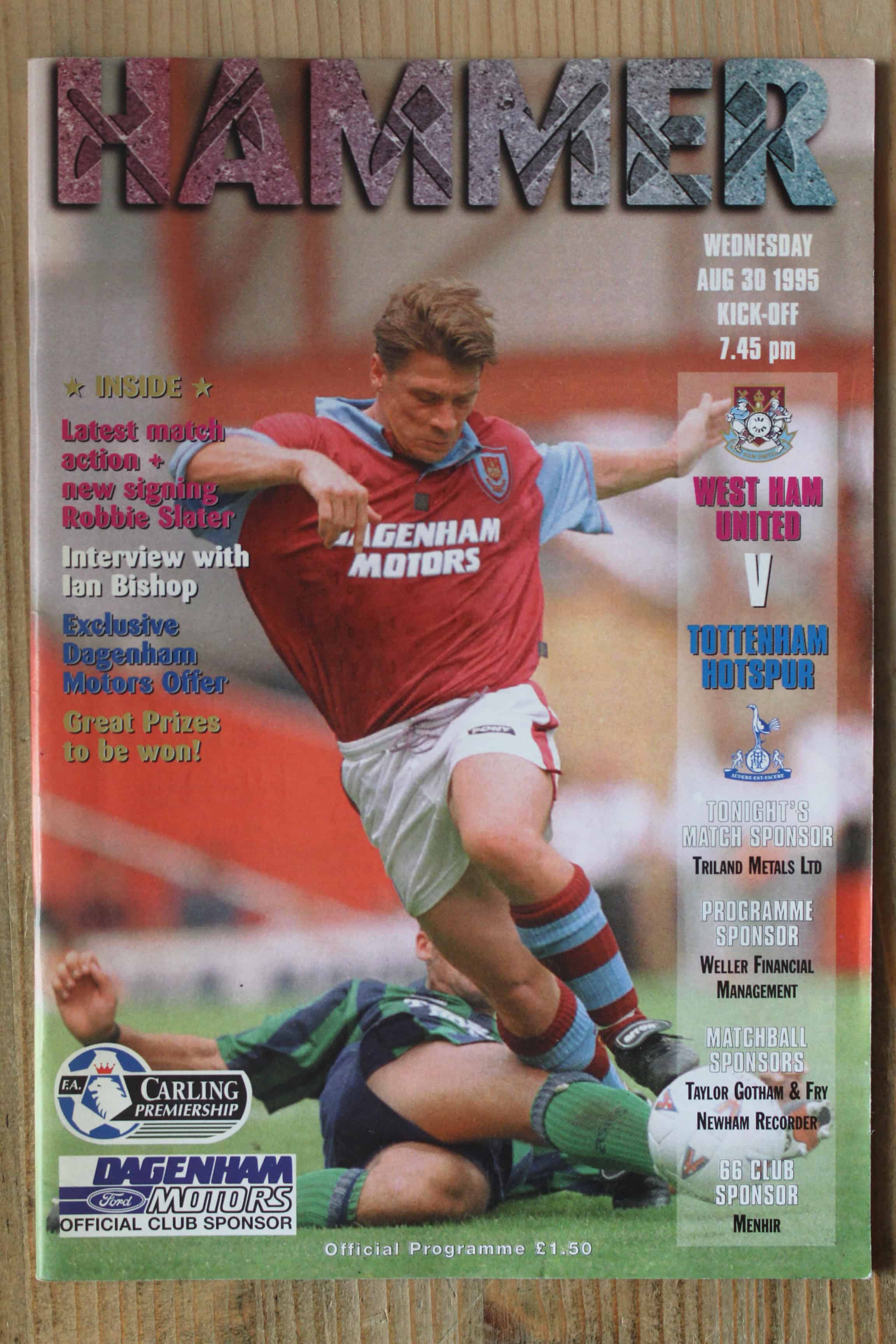 West Ham United FC v Tottenham Hotspur FC