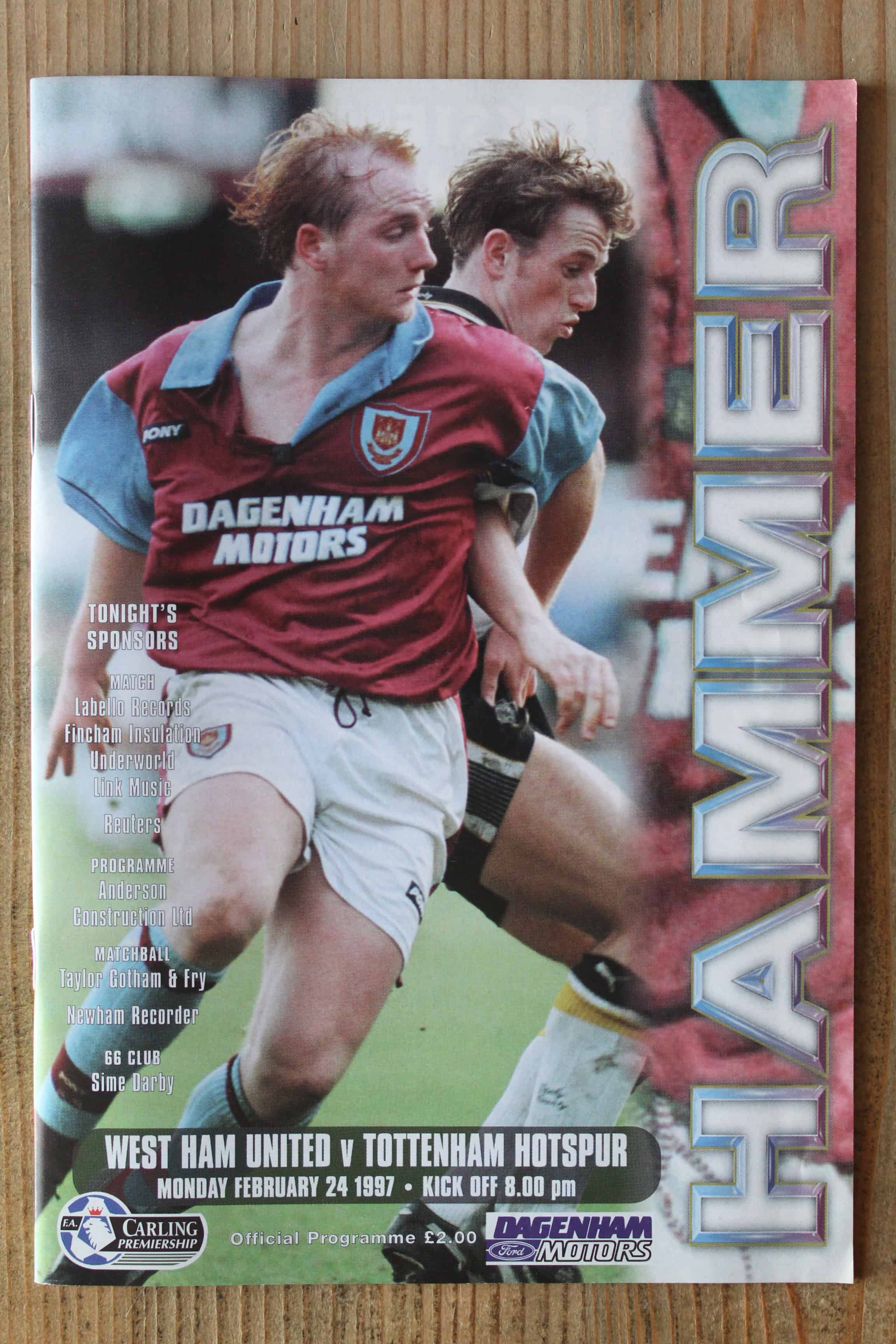 West Ham United FC v Tottenham Hotspur FC