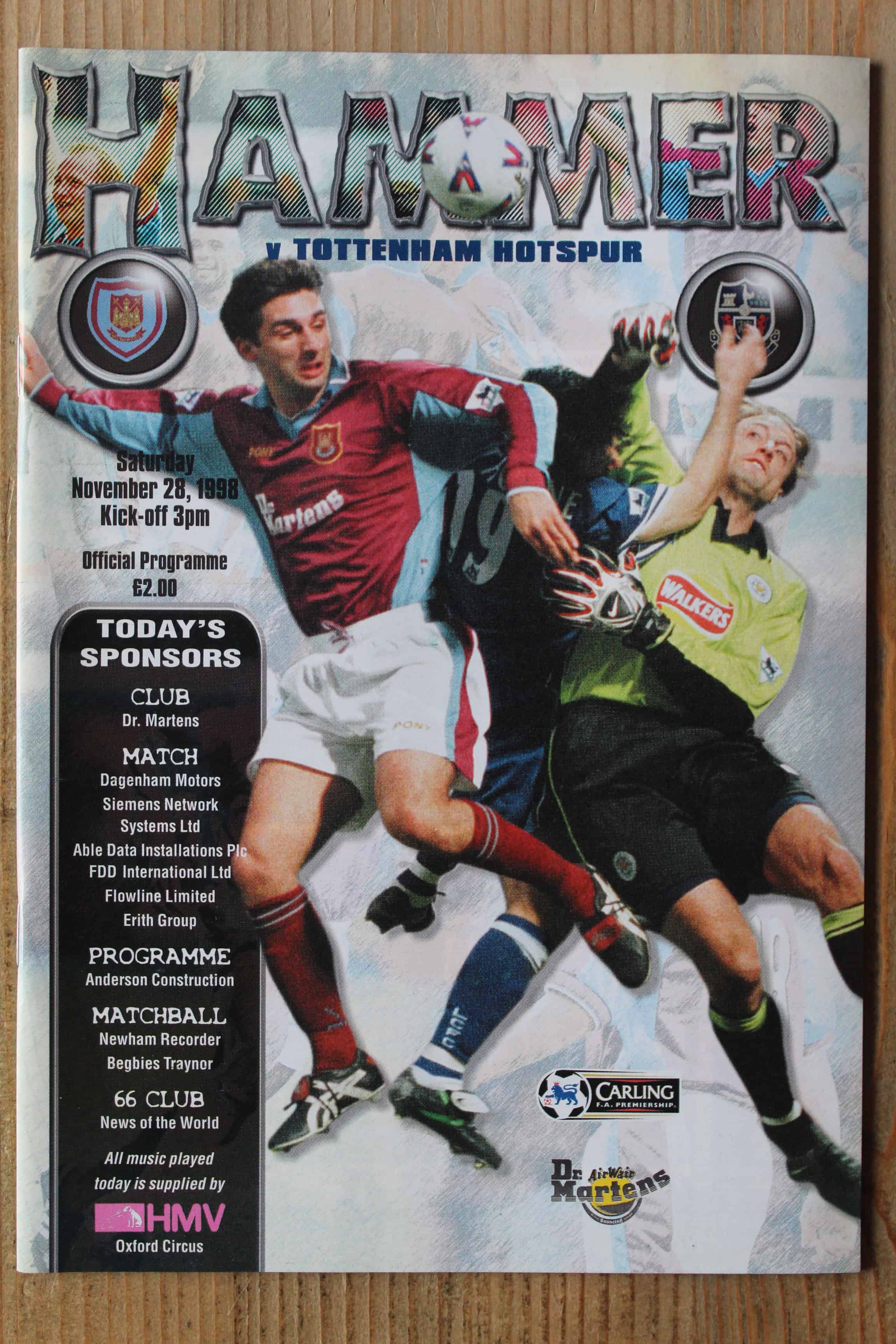 West Ham United FC v Tottenham Hotspur FC