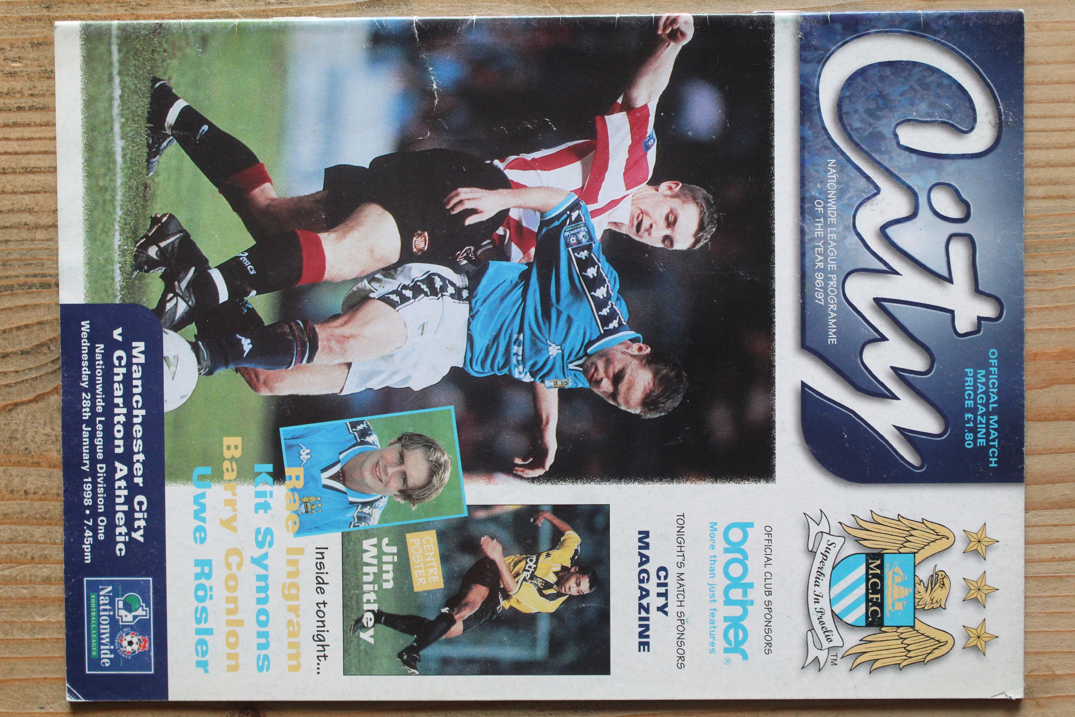Manchester City FC v Charlton Athletic FC