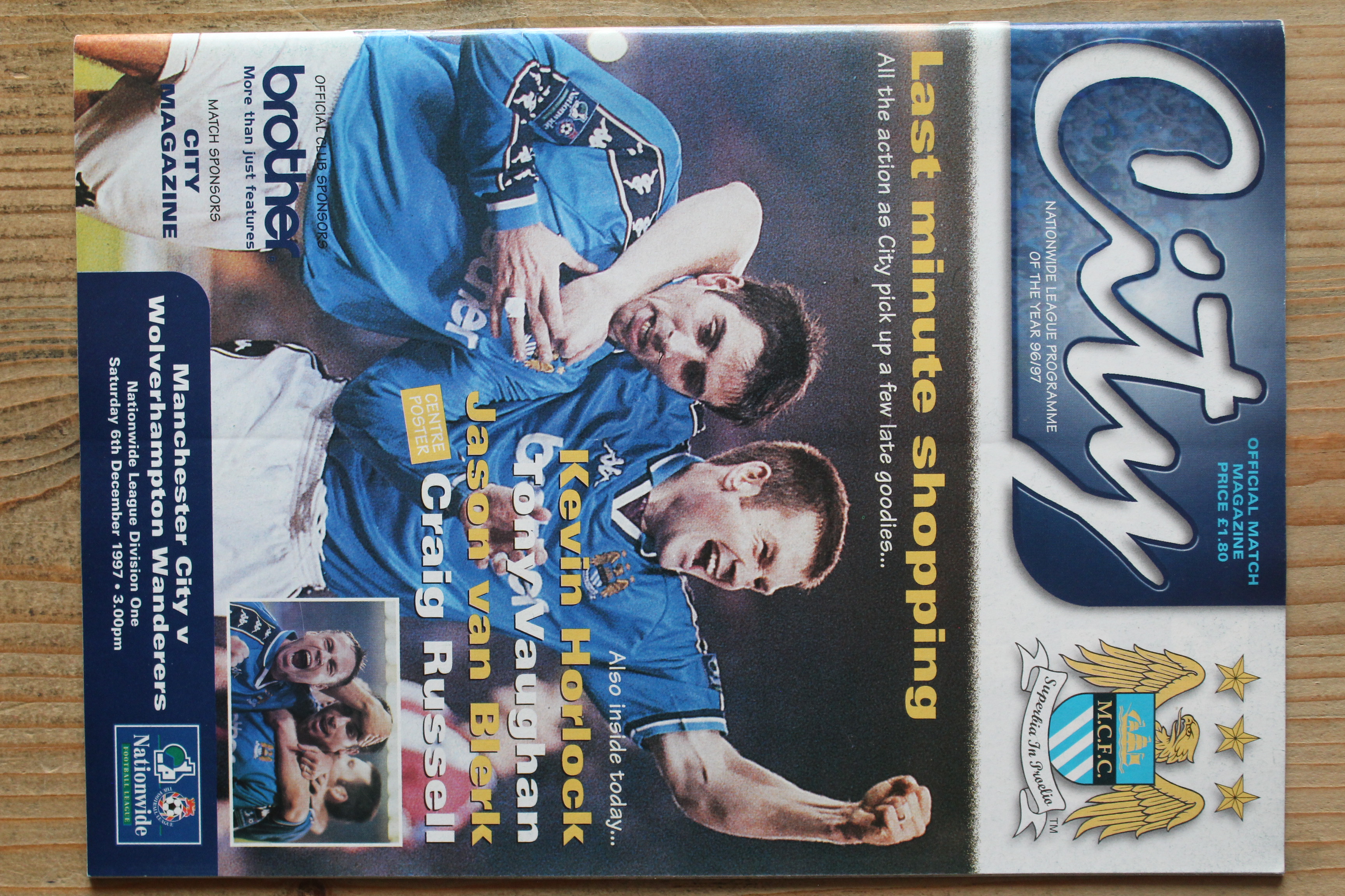 Manchester City FC v Wolverhampton Wanderers FC