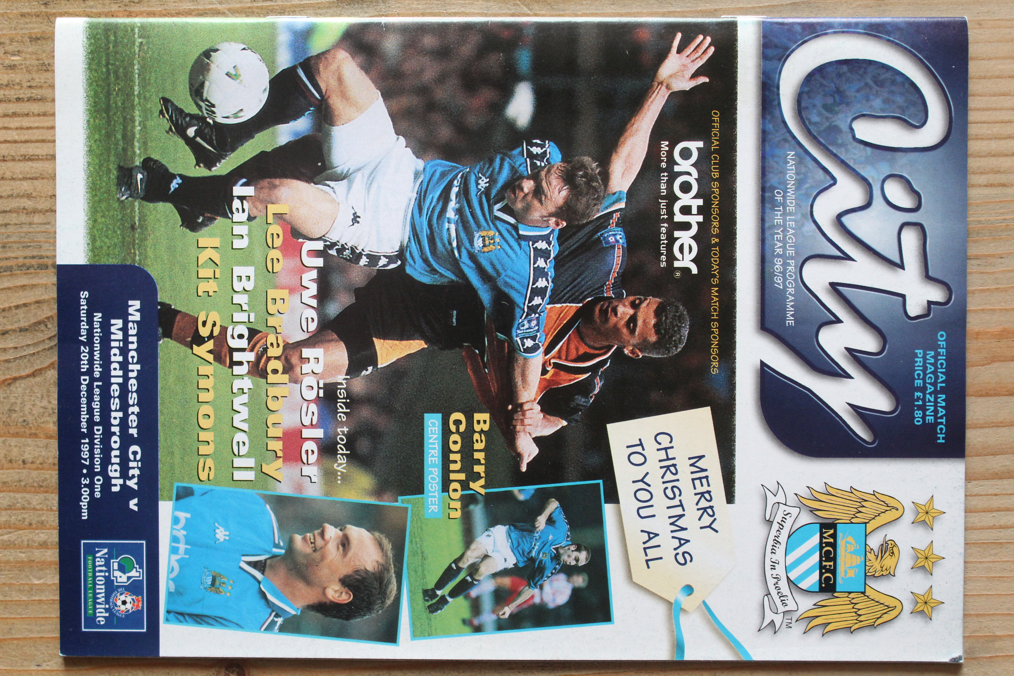Manchester City FC v Middlesbrough FC