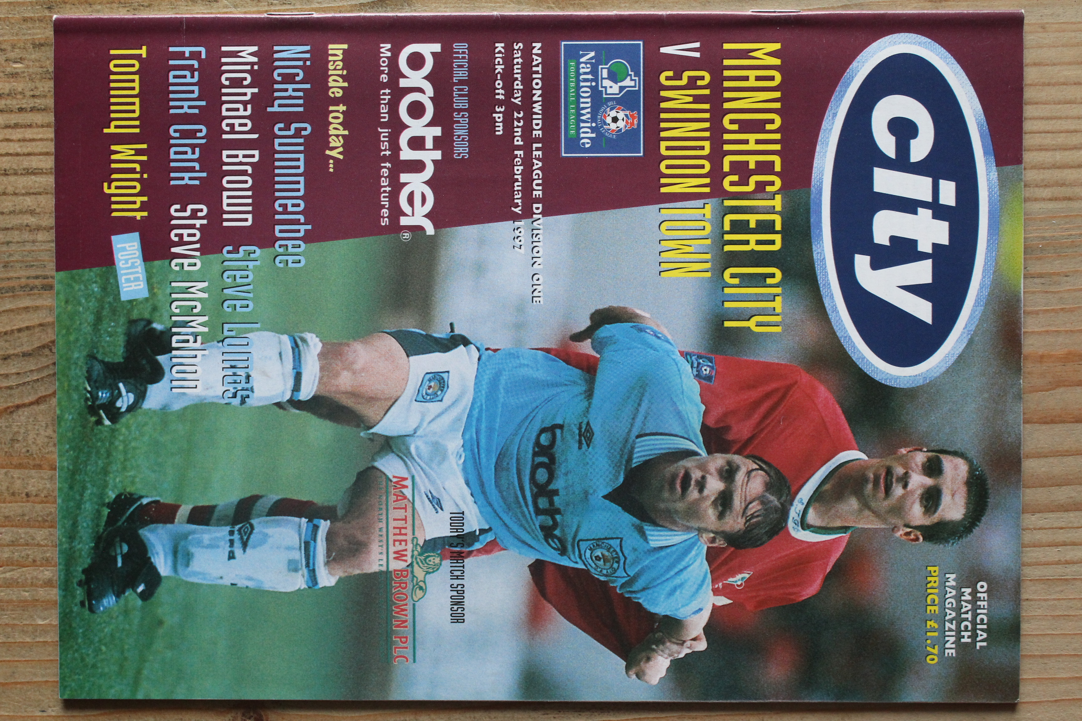 Manchester City FC v Swindon Town FC