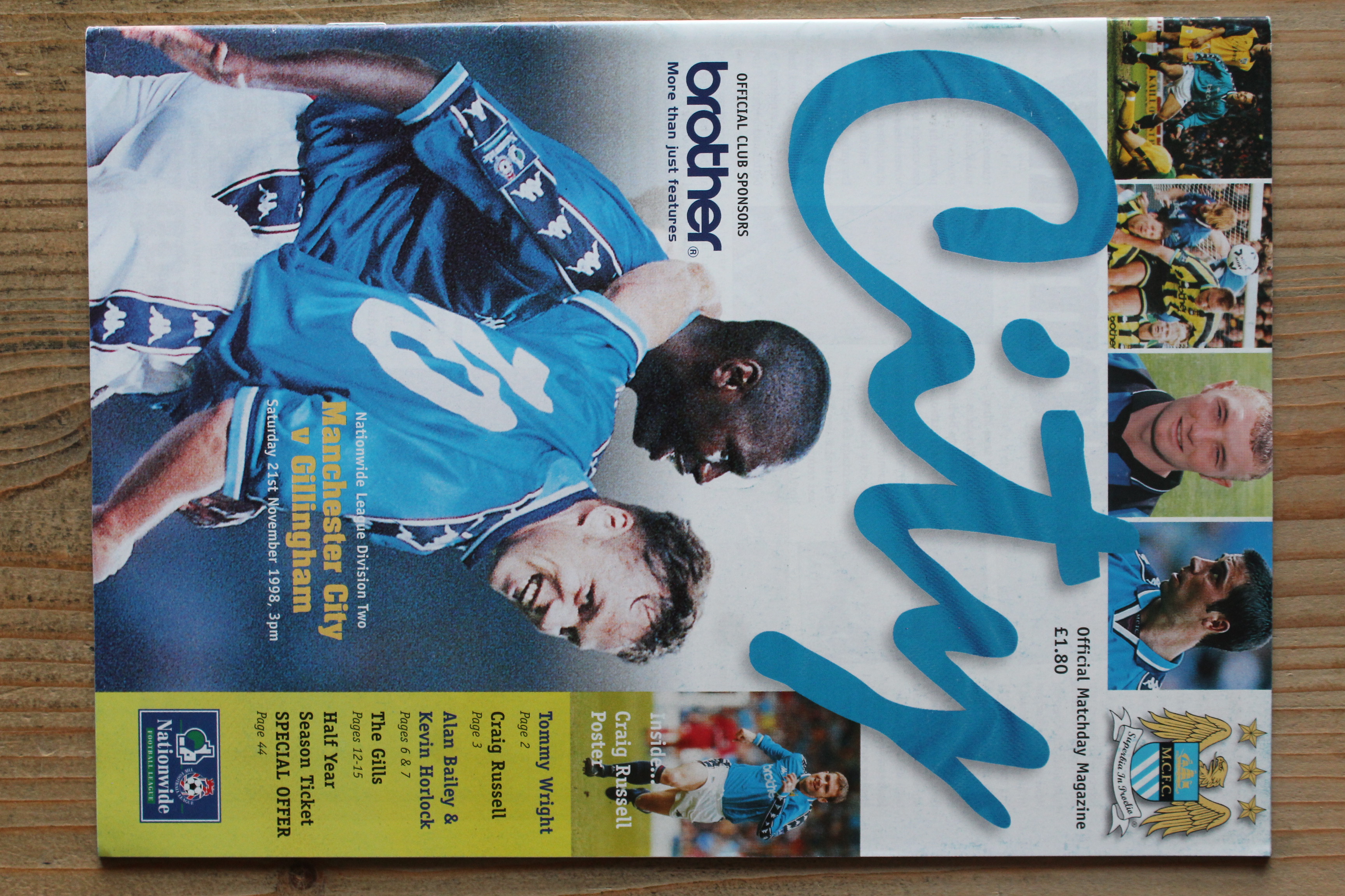 Manchester City FC v Gillingham FC