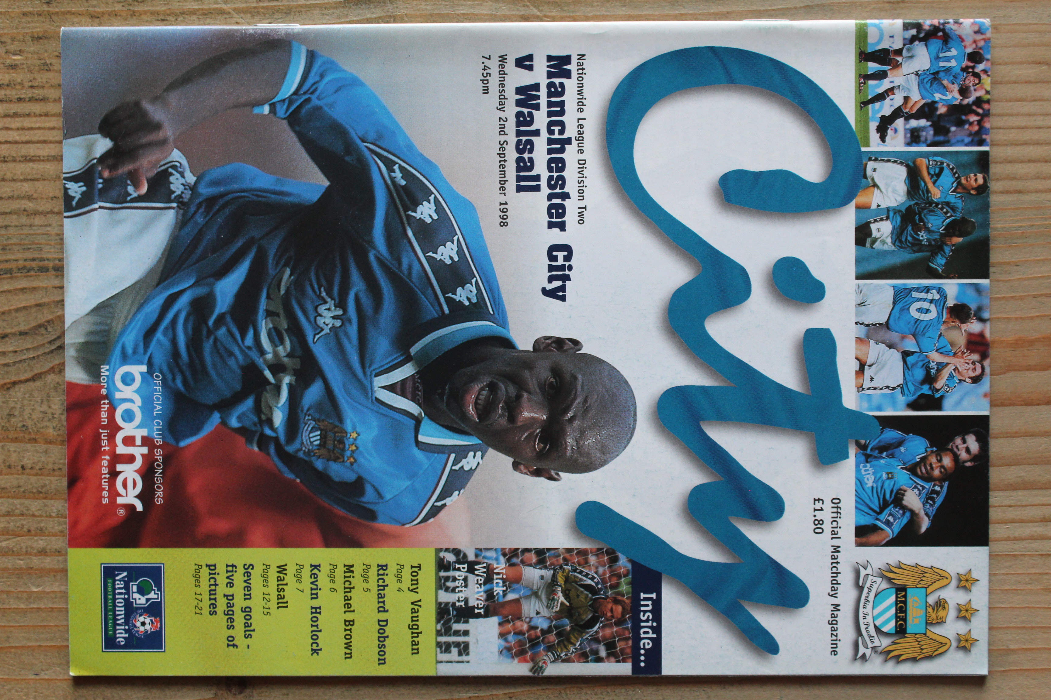 Manchester City FC v Walsall FC