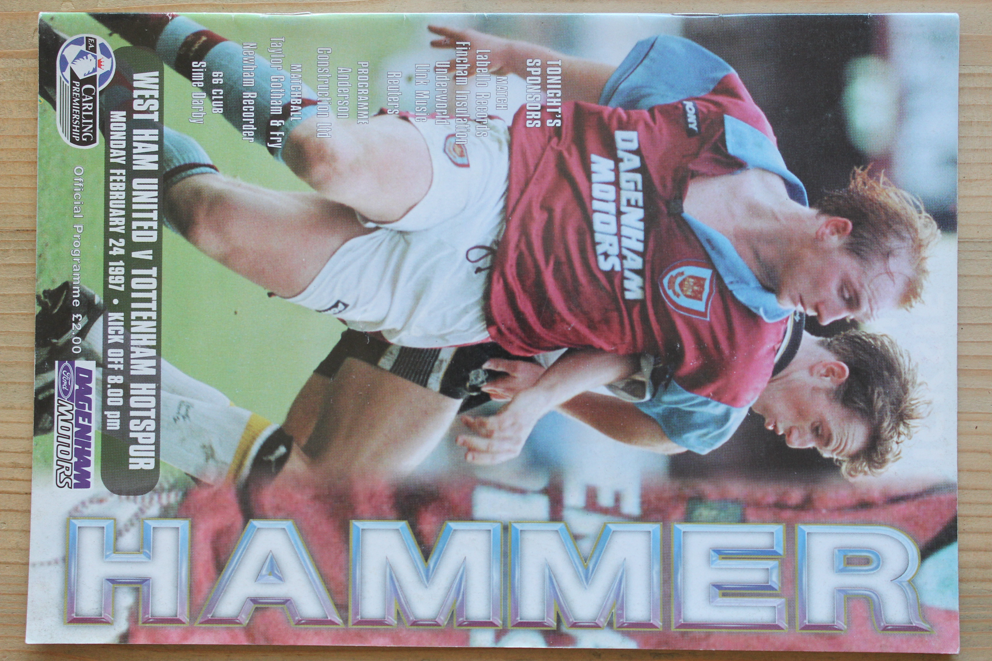 West Ham United FC v Tottenham Hotspur FC