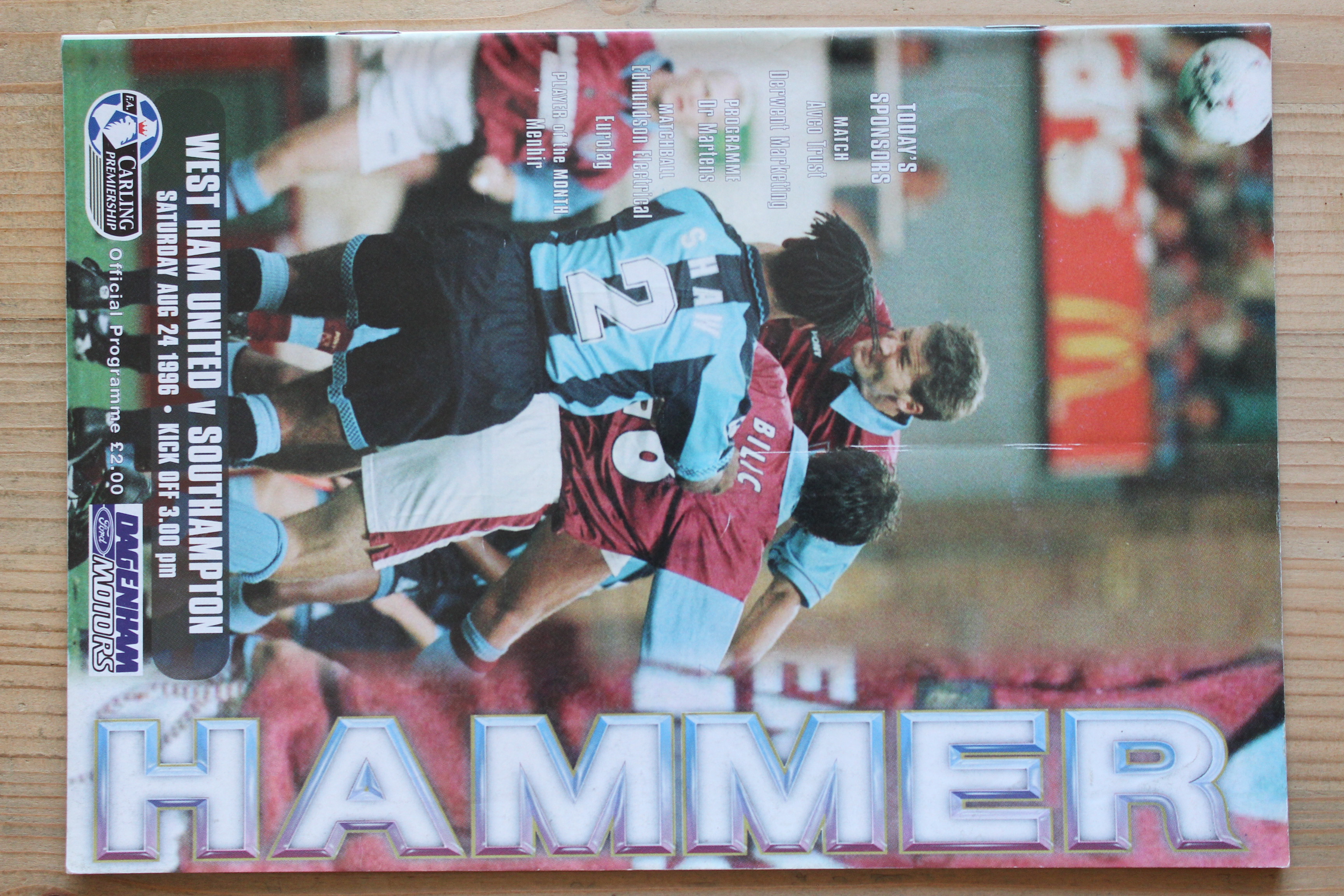 West Ham United FC v Southampton FC