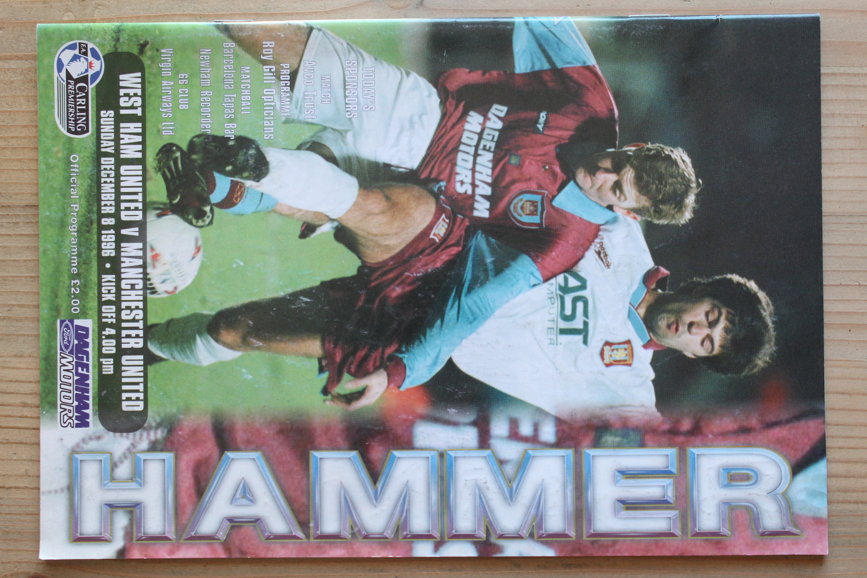 West Ham United FC v Manchester United FC